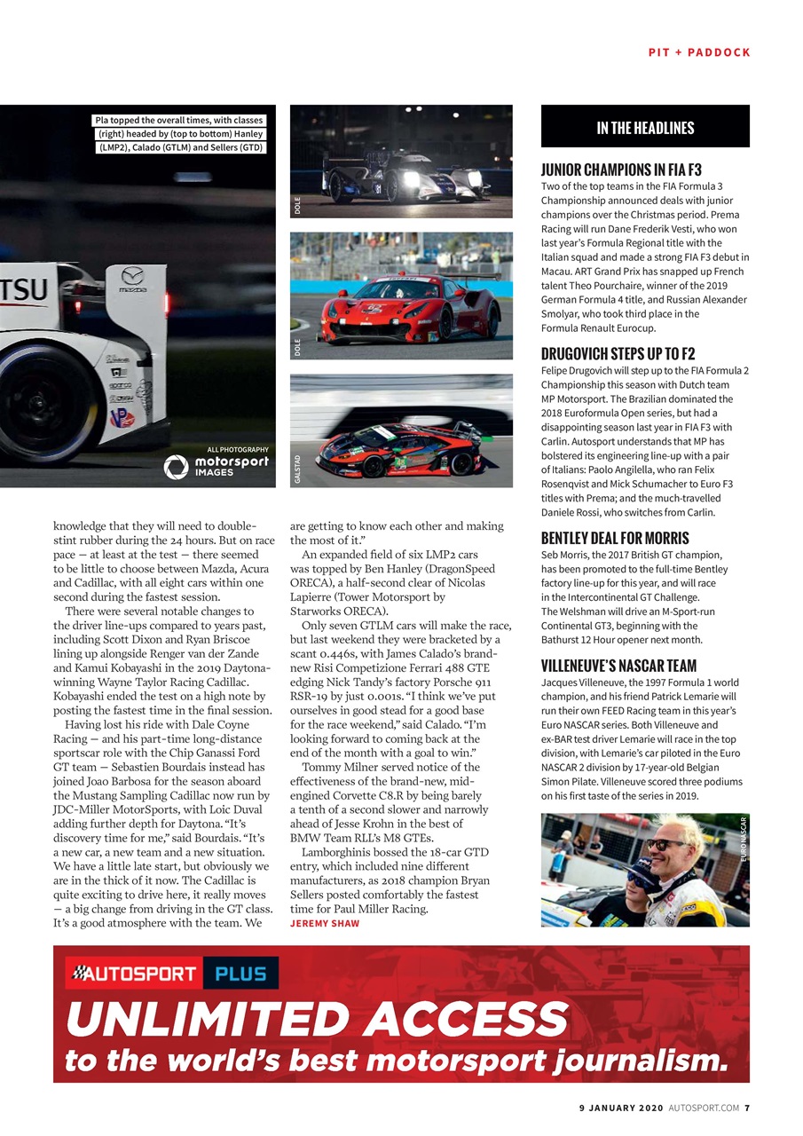 Autosport Preview Pages