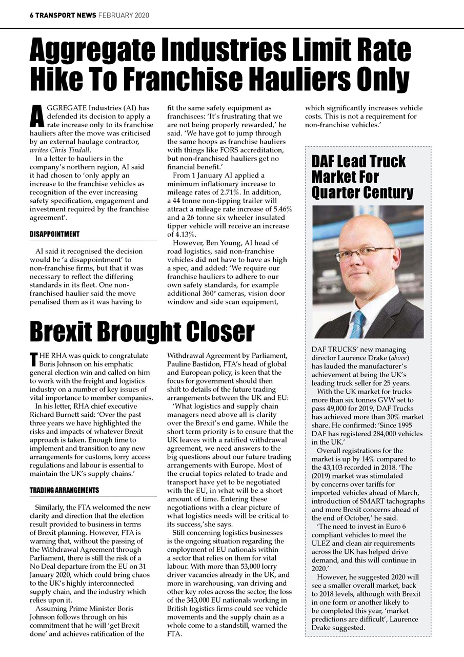 Transport News Preview Pages