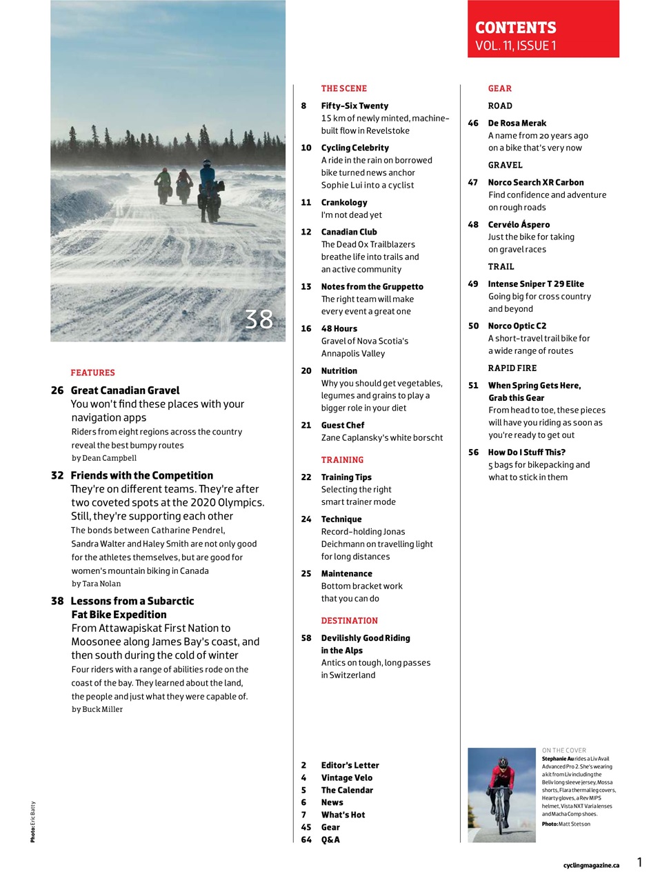 Canadian Cycling Magazine Preview Pages
