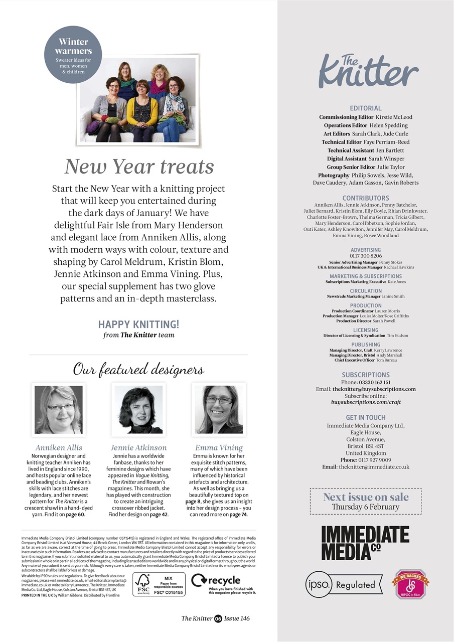 The Knitter Preview Pages