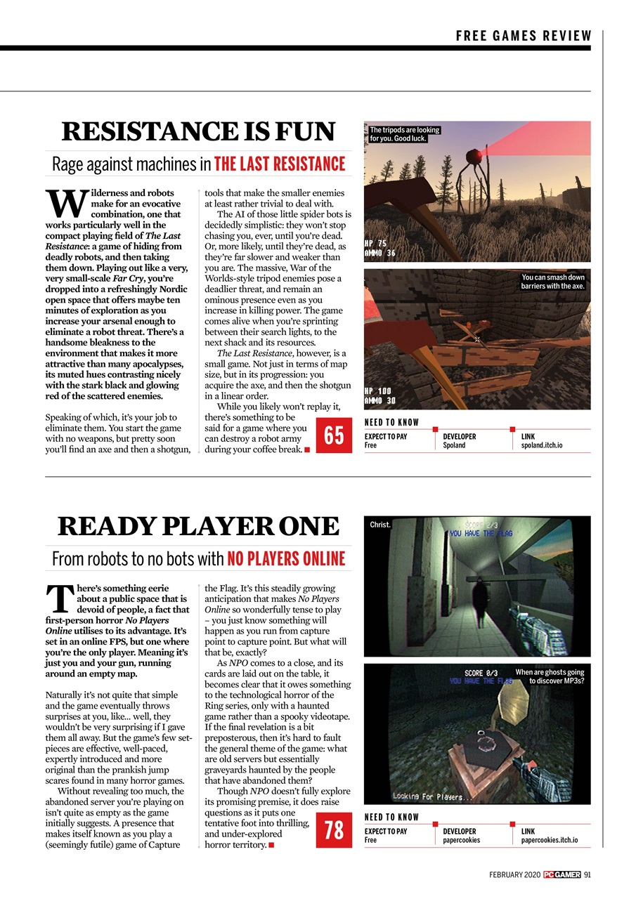 PC Gamer (UK Edition) Preview Pages