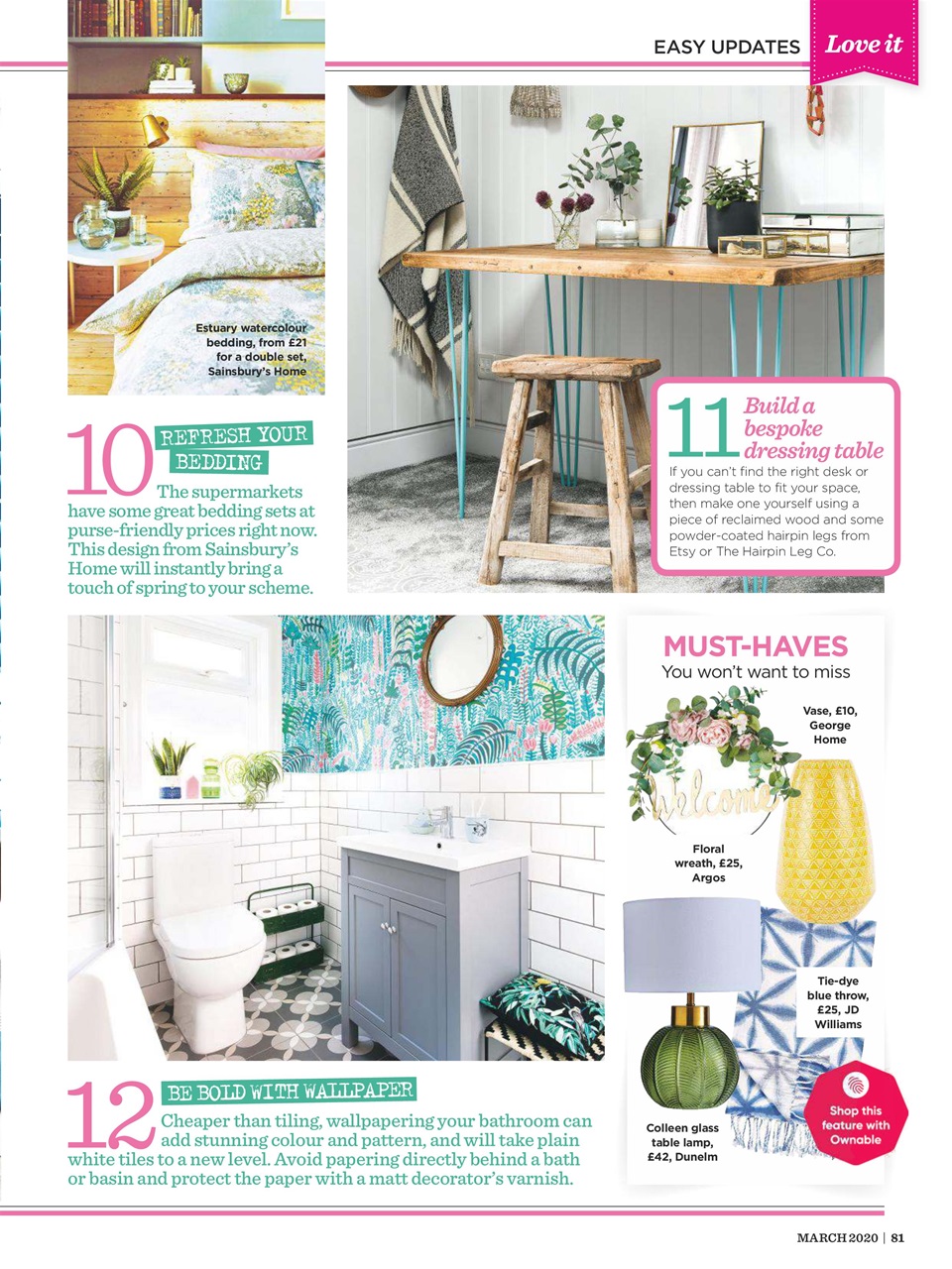 Style at Home Preview Pages