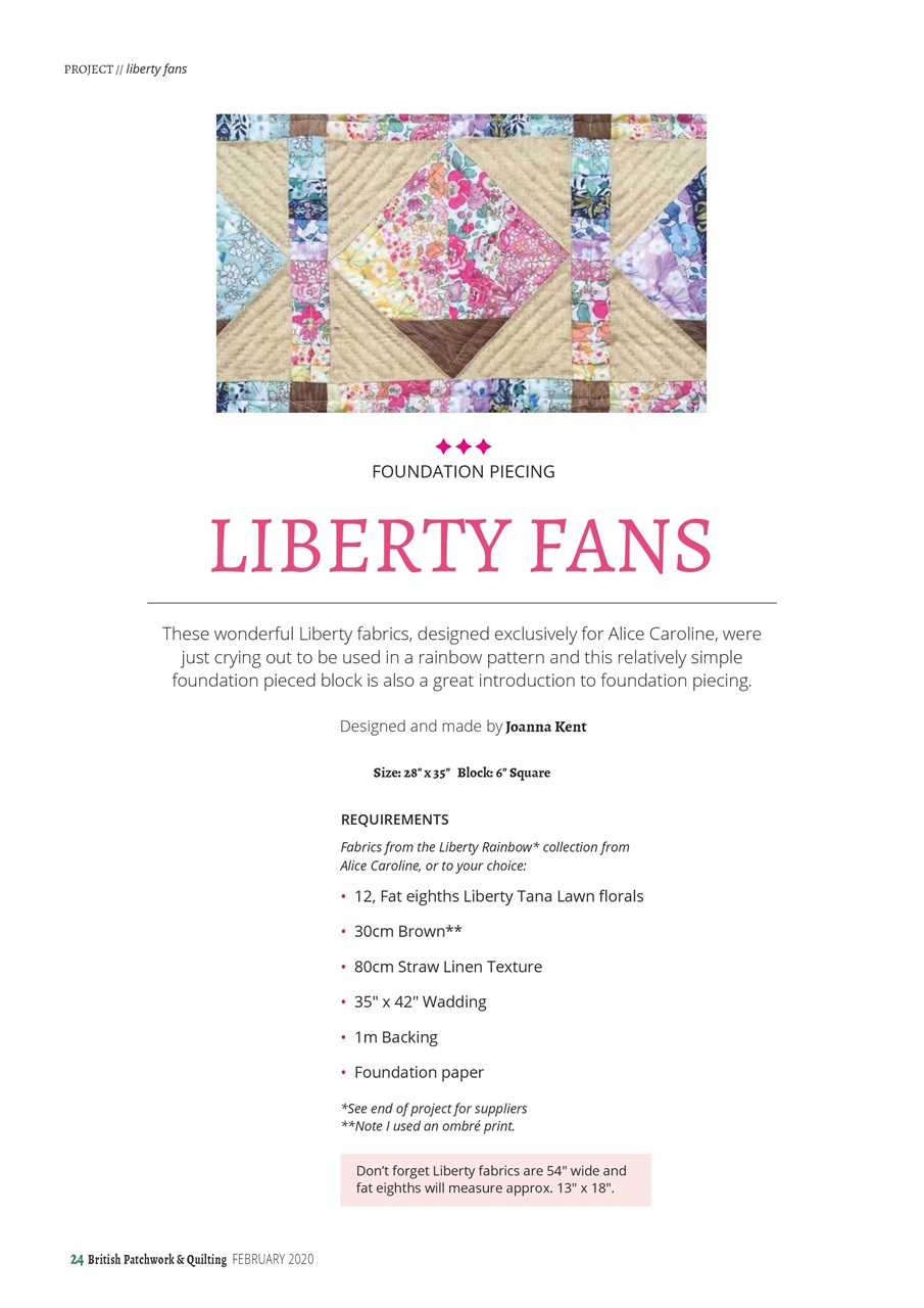 Patchwork and Quilting Preview Pages