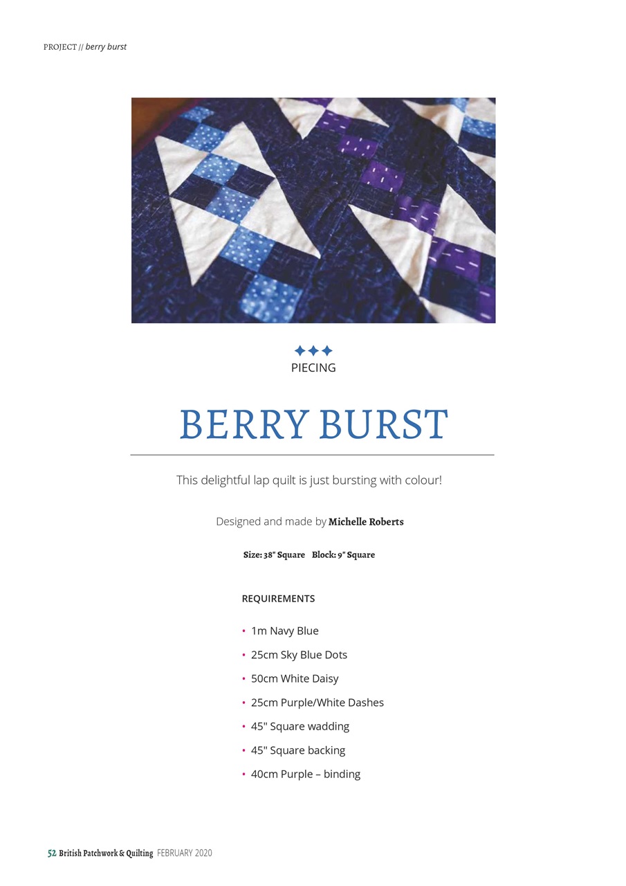 Patchwork and Quilting Preview Pages