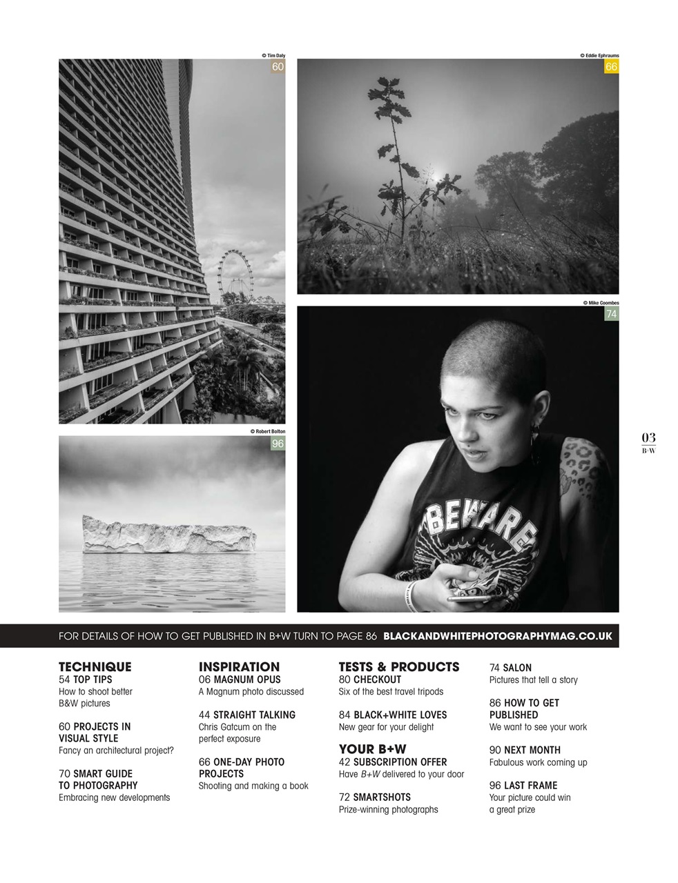 Black+White Photography Preview Pages
