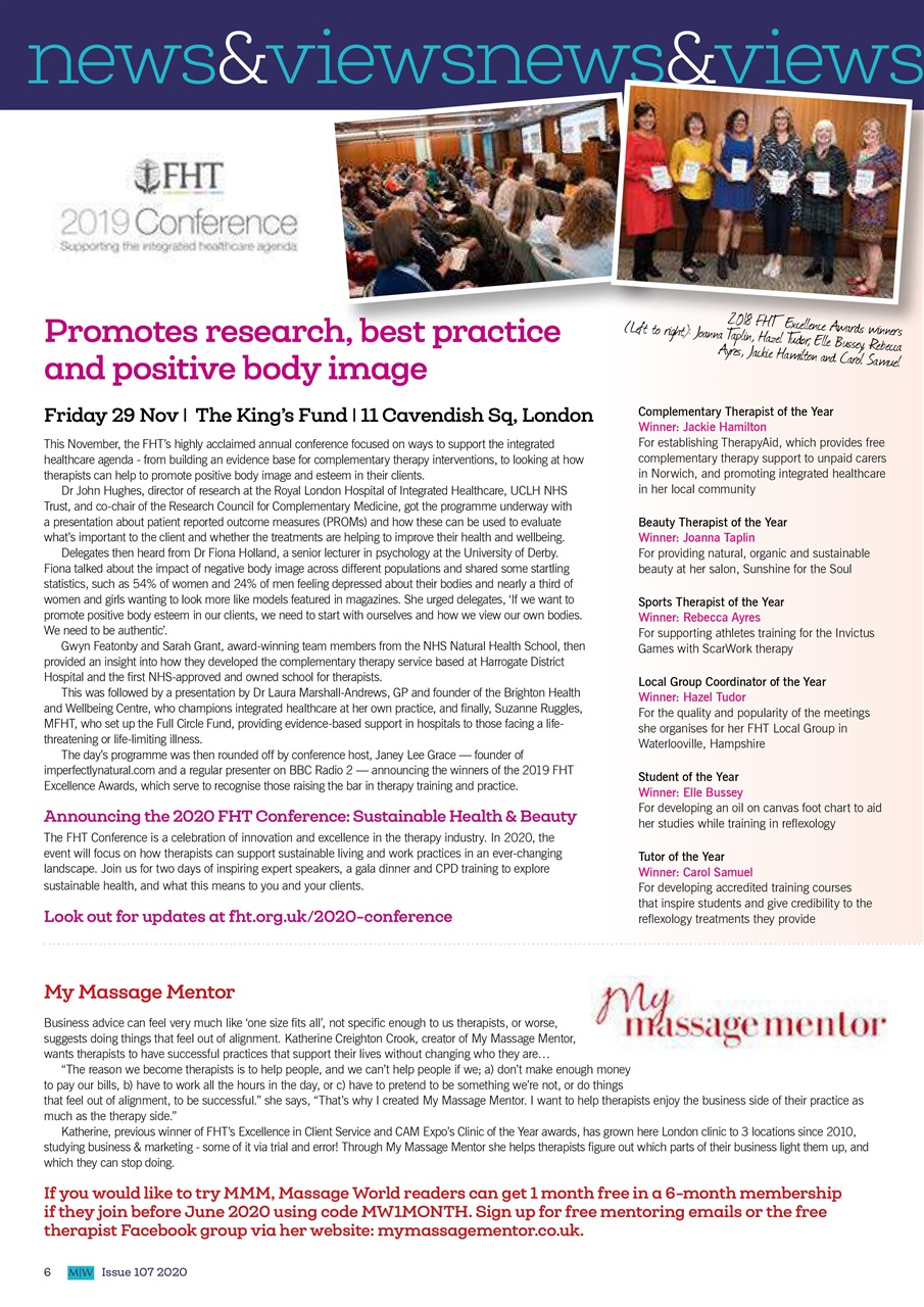 Massage World Preview Pages