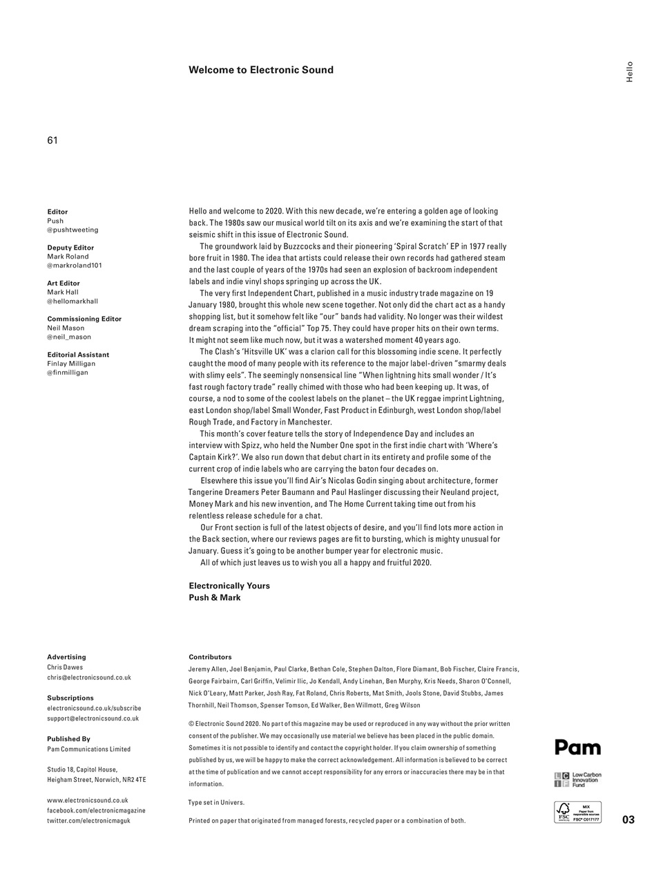 Electronic Sound Preview Pages