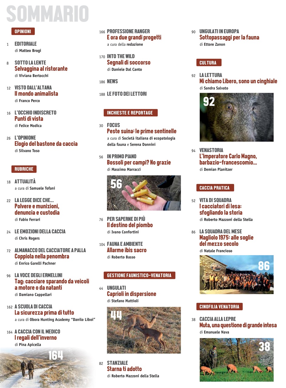 Caccia Magazine Preview Pages