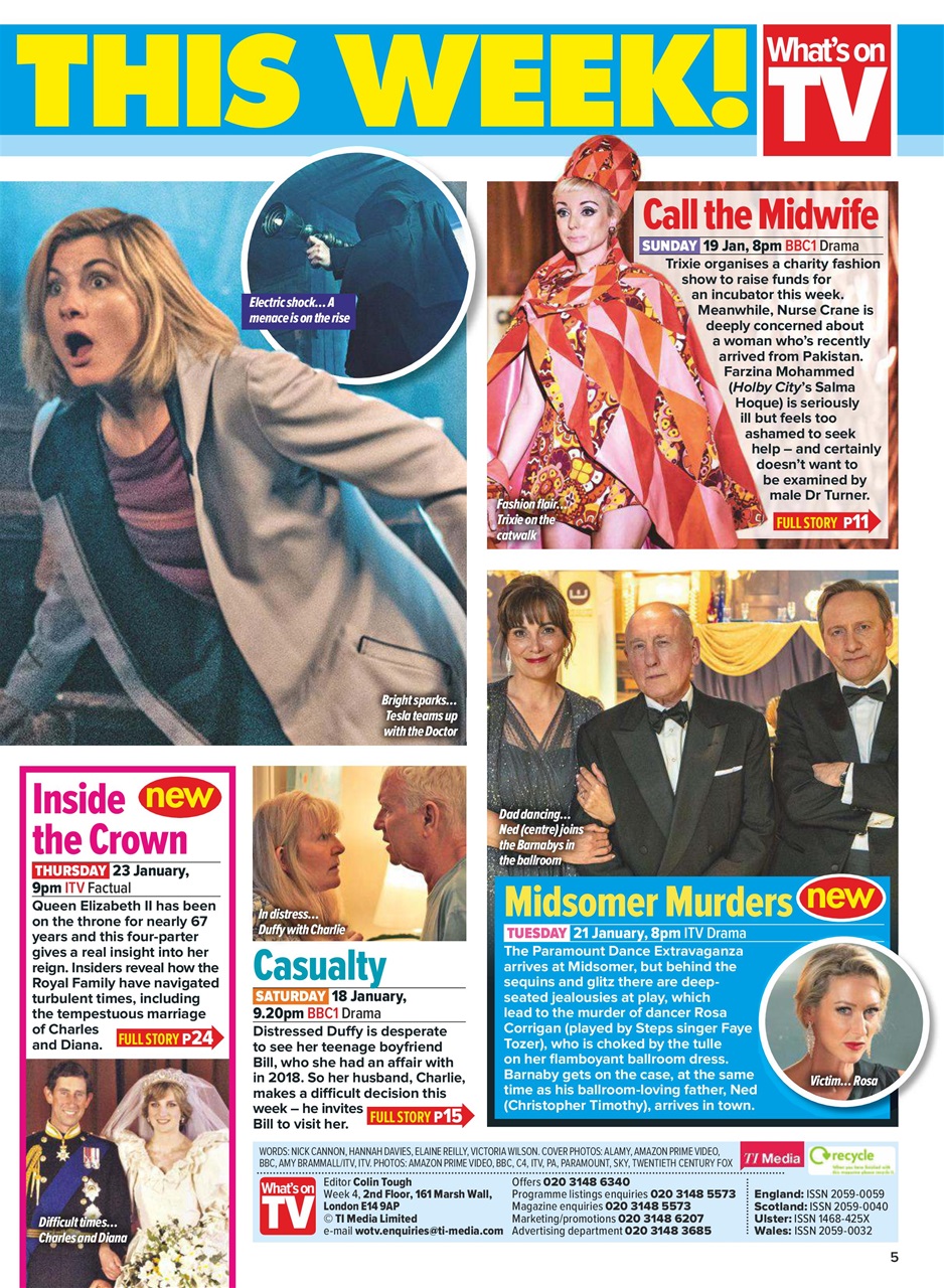 What's on TV Preview Pages