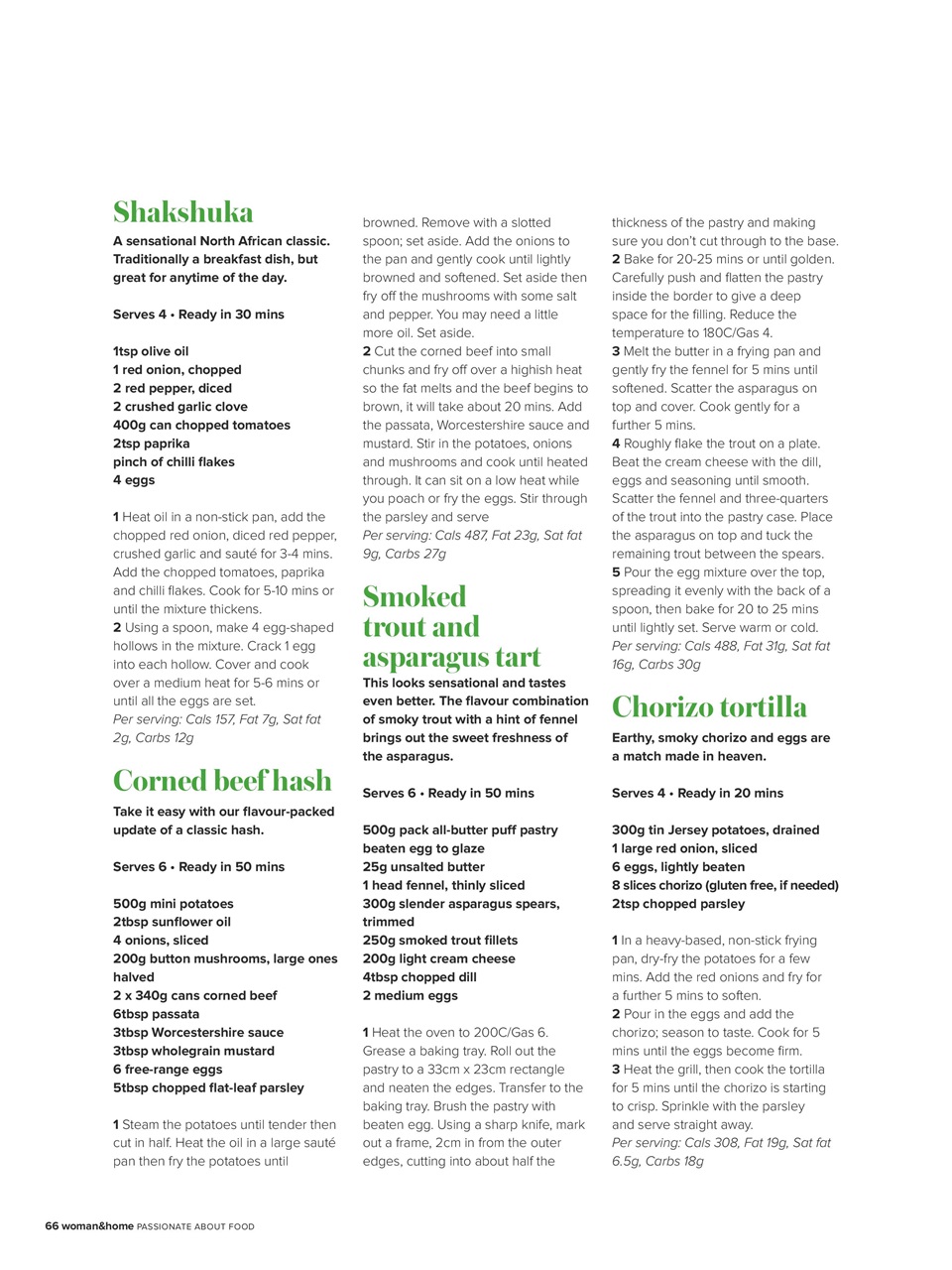 Woman & Home Feel Good Food Preview Pages