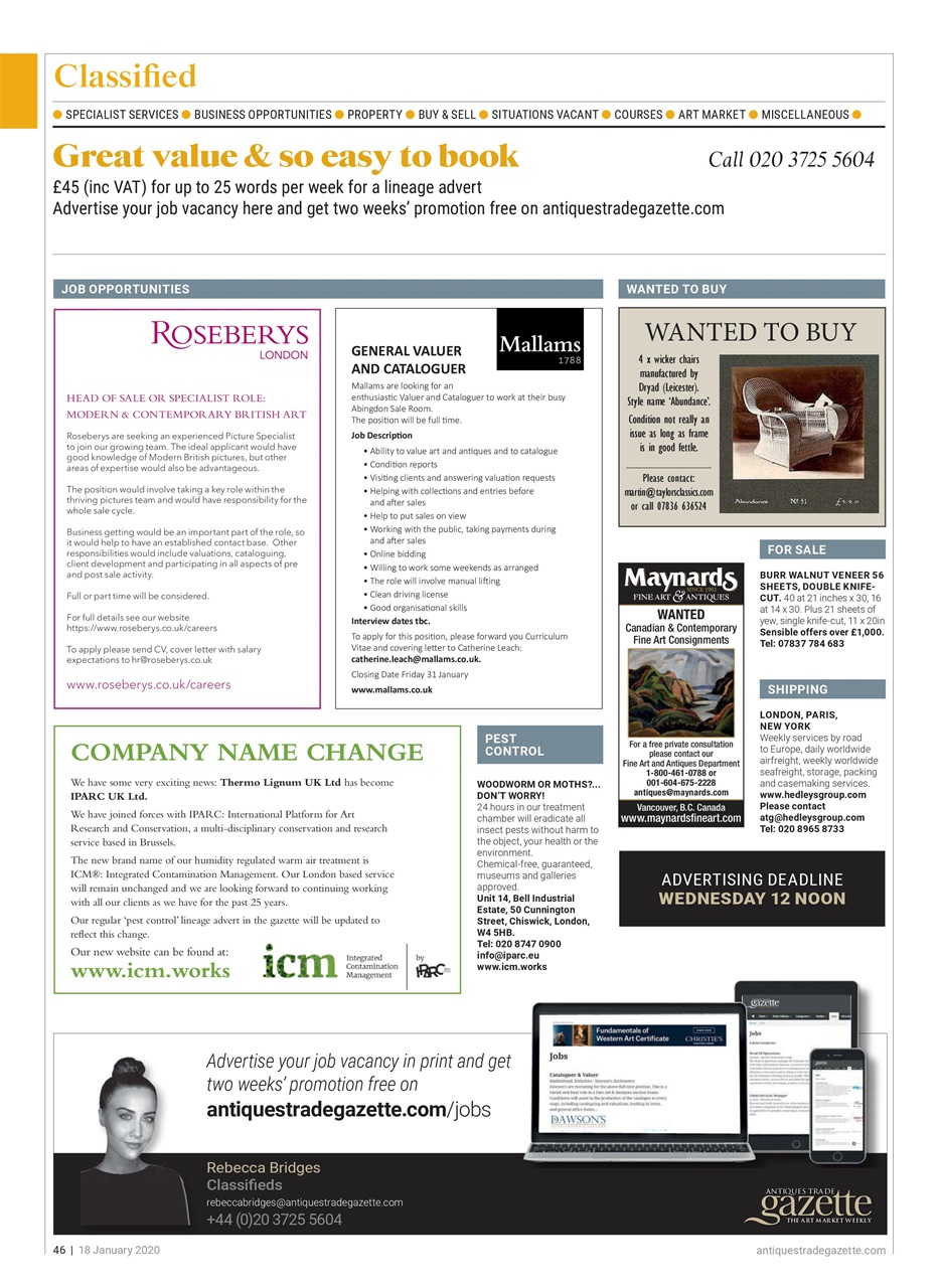 Antiques Trade Gazette Preview Pages