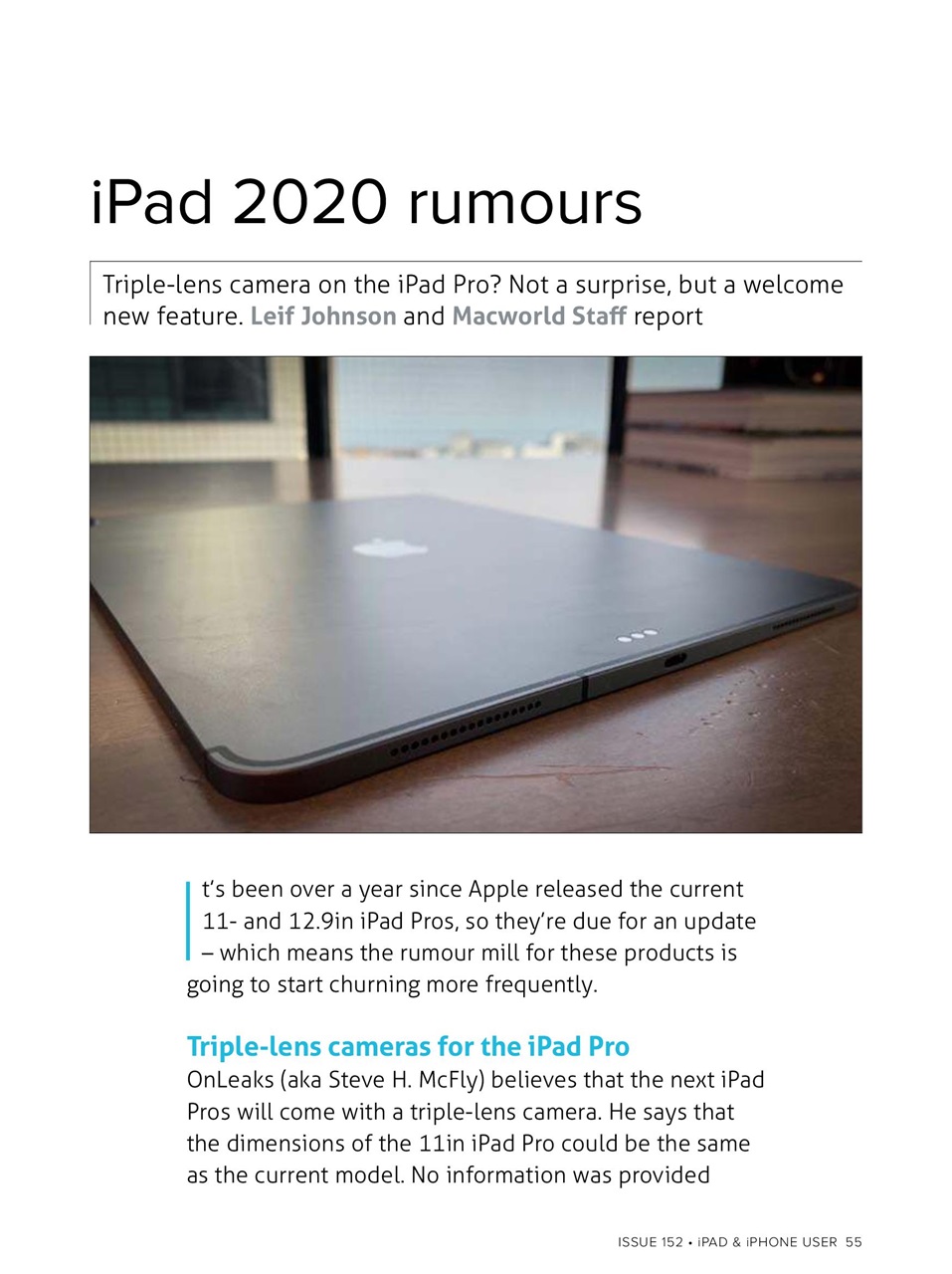 iPad and iPhone User Preview Pages