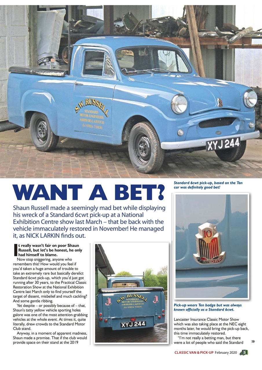 Classic Van & Pick-up Preview Pages