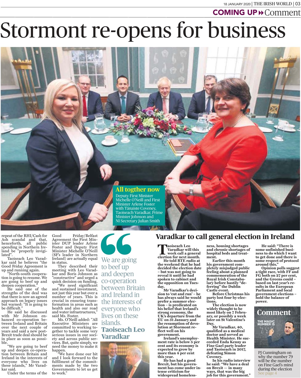 Irish World Preview Pages