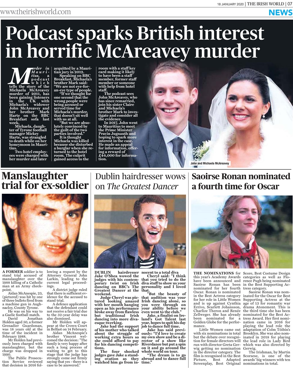 Irish World Preview Pages