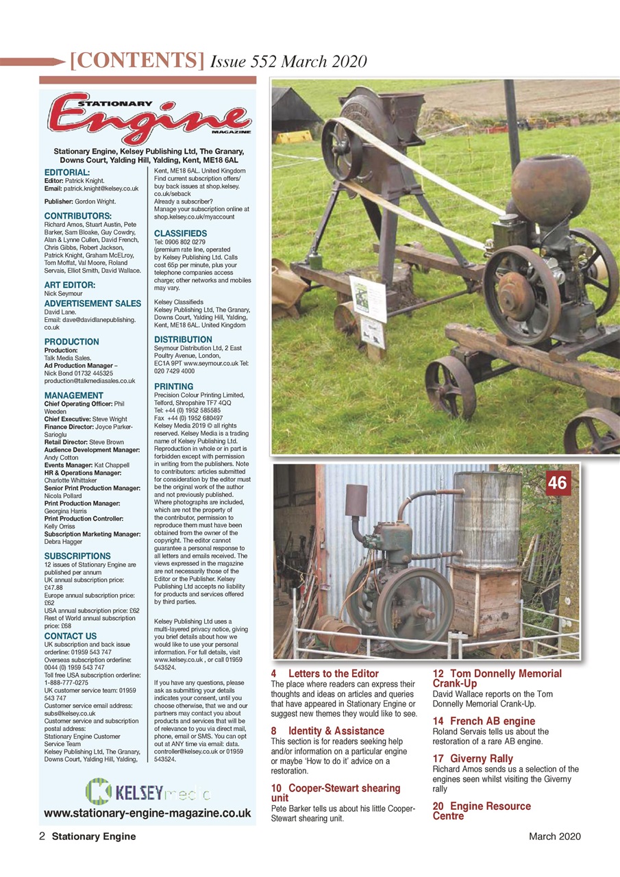 Stationary Engine Preview Pages