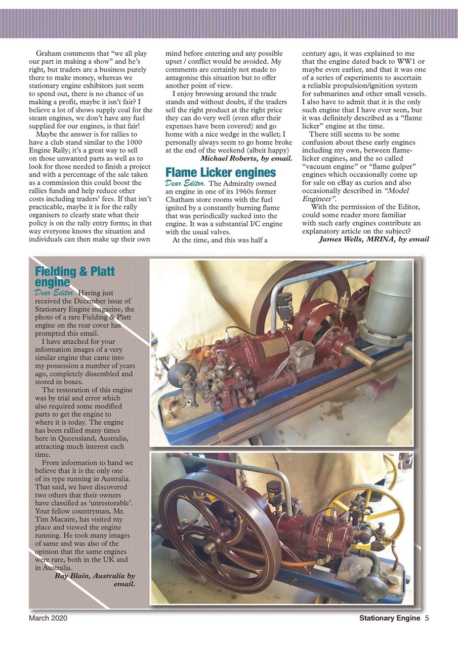 Stationary Engine Preview Pages