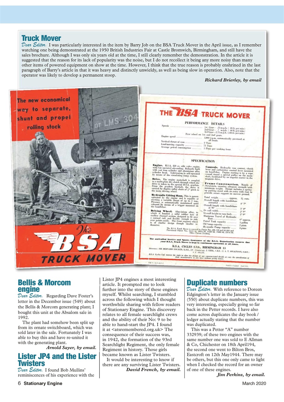 Stationary Engine Preview Pages