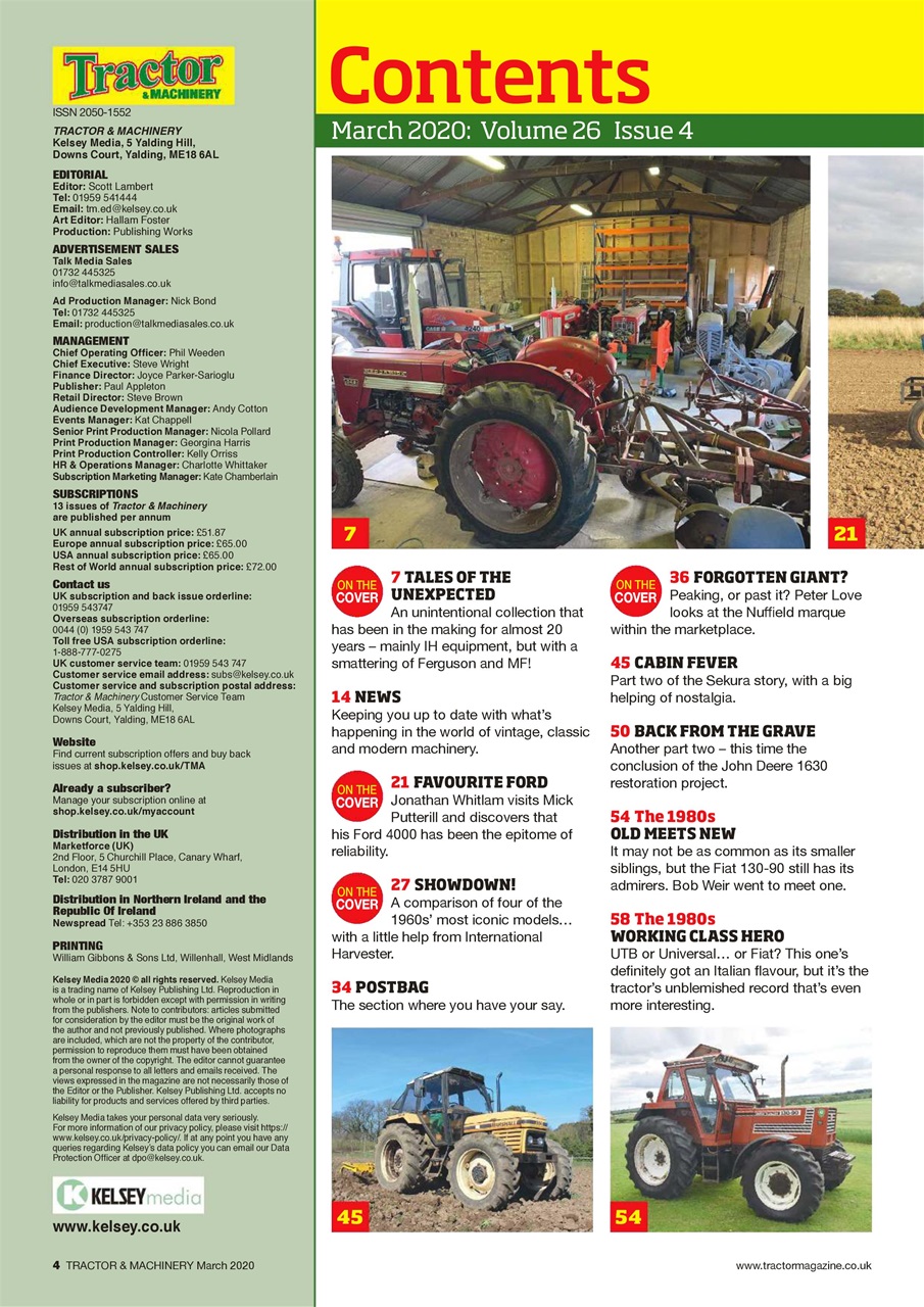 Tractor & Machinery Preview Pages