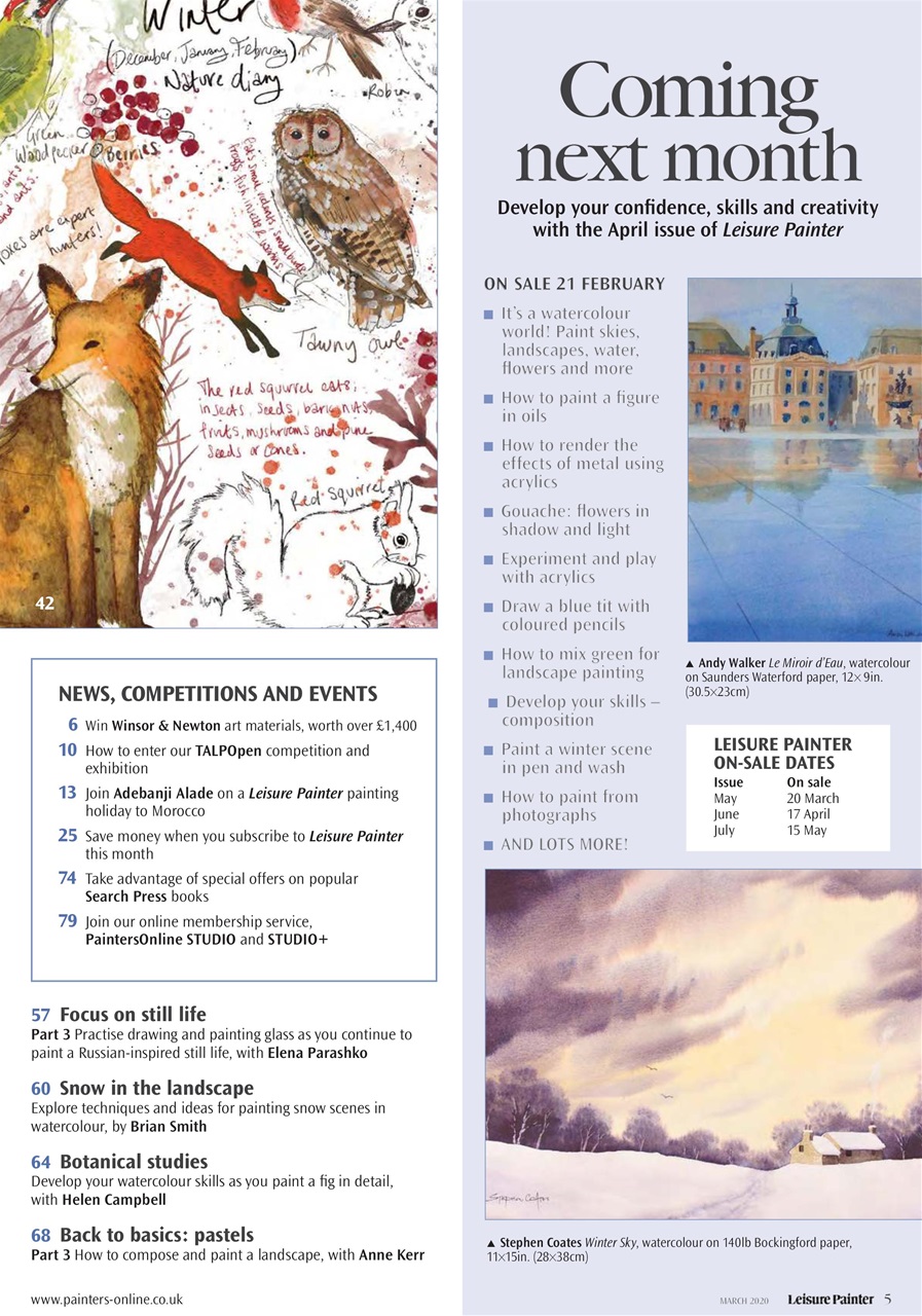 Leisure Painter & The Artist Preview Pages