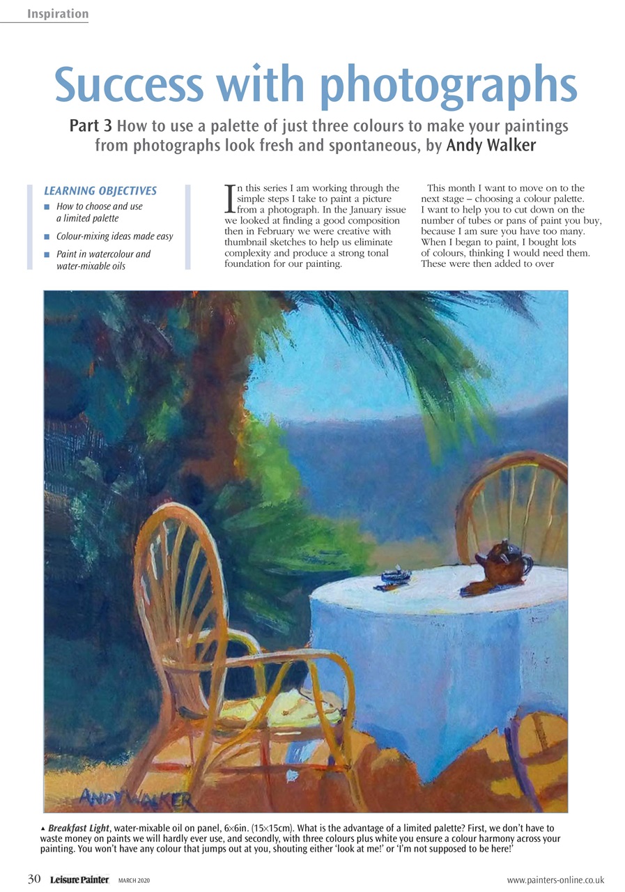 Leisure Painter & The Artist Preview Pages