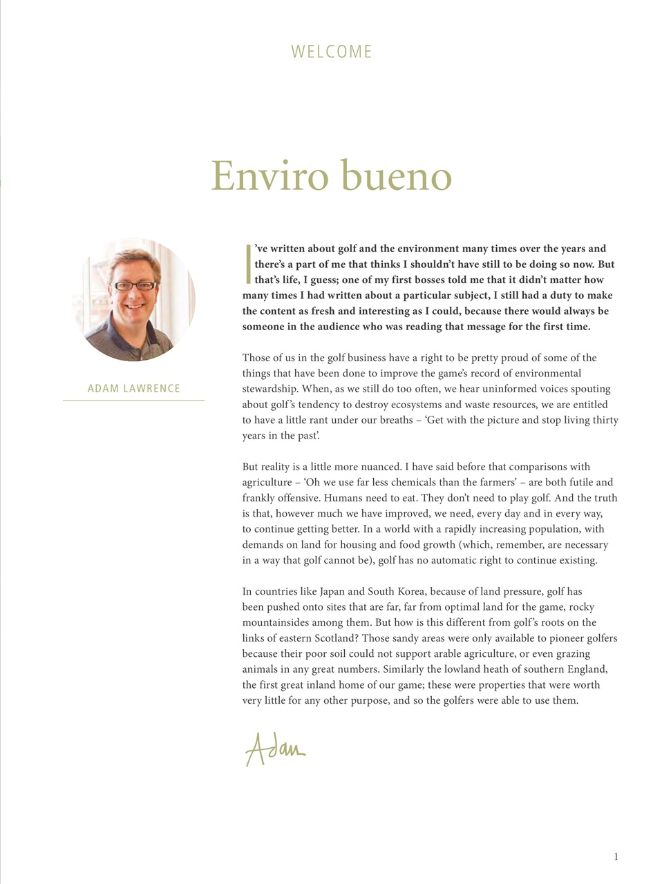 Golf Course Architecture Preview Pages