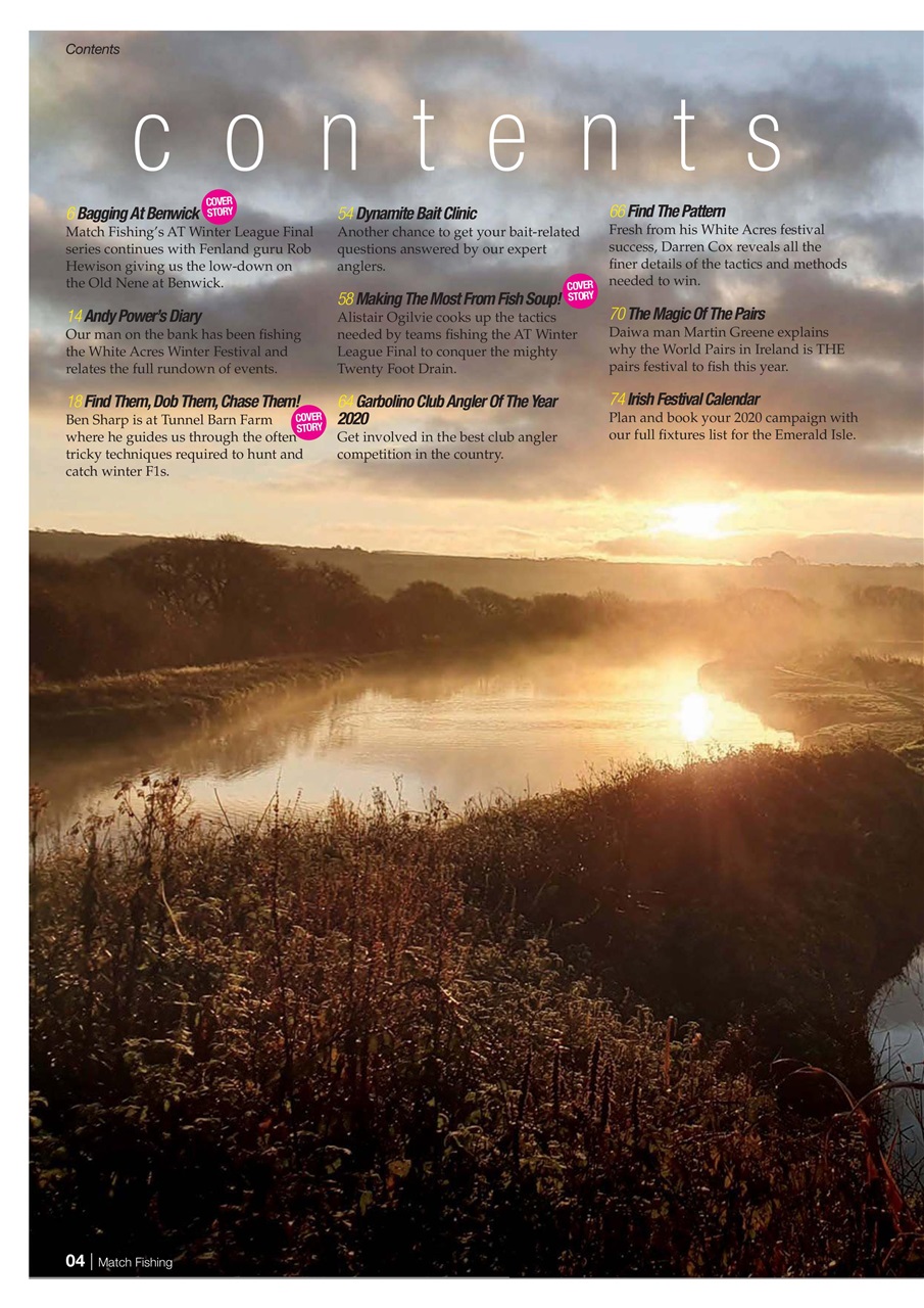 Match Fishing Preview Pages