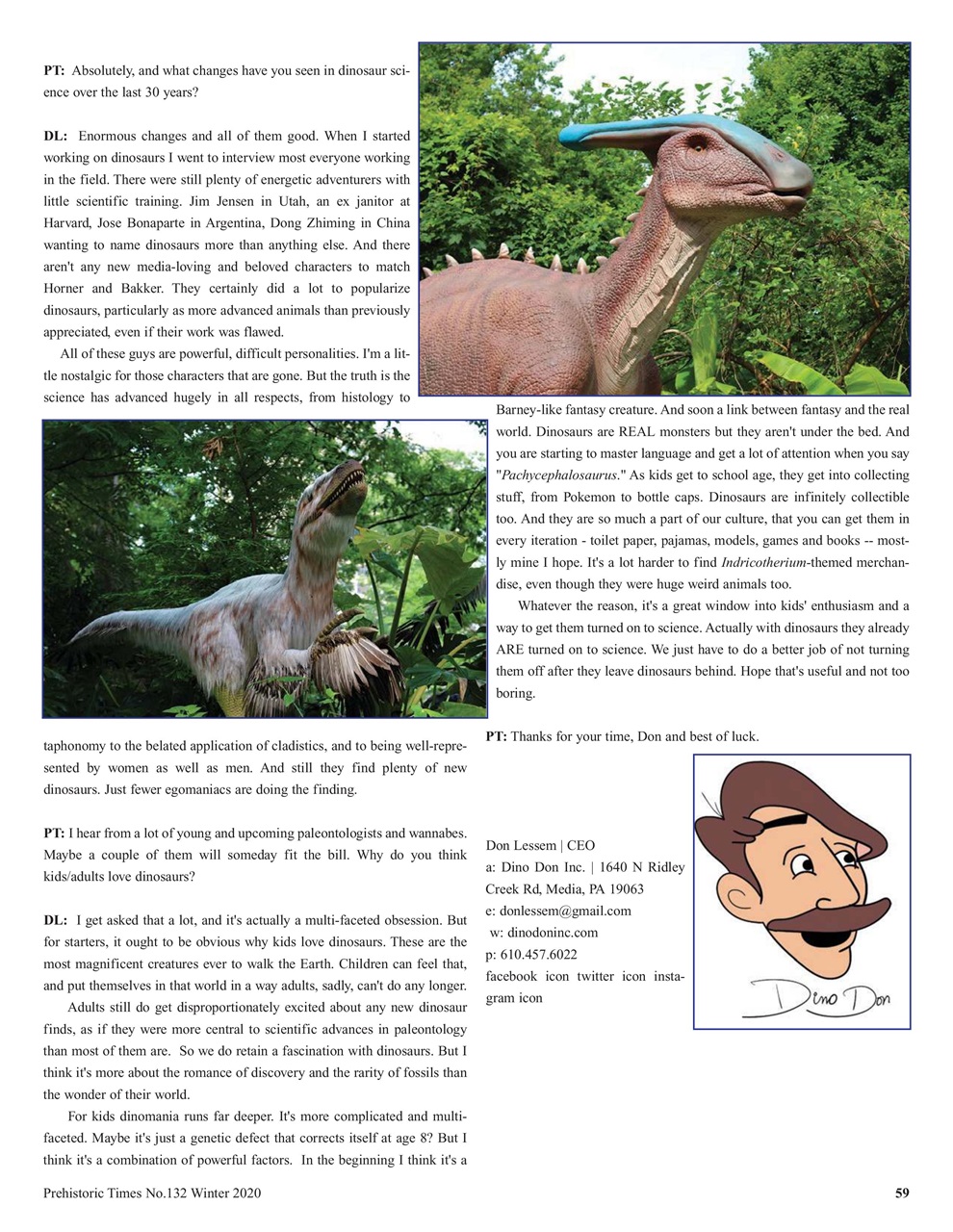Prehistoric Times Preview Pages