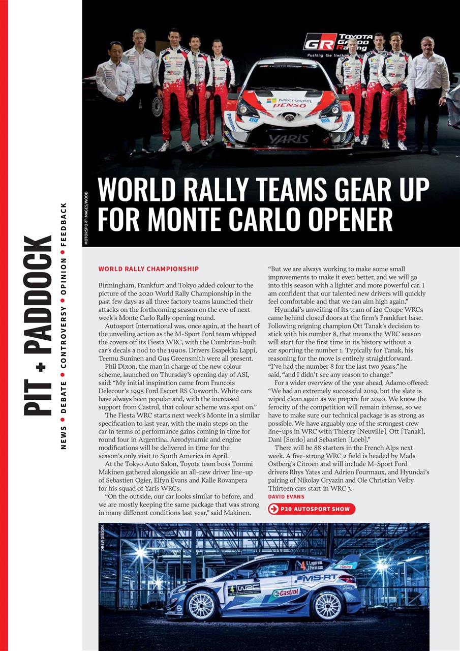 Autosport Preview Pages
