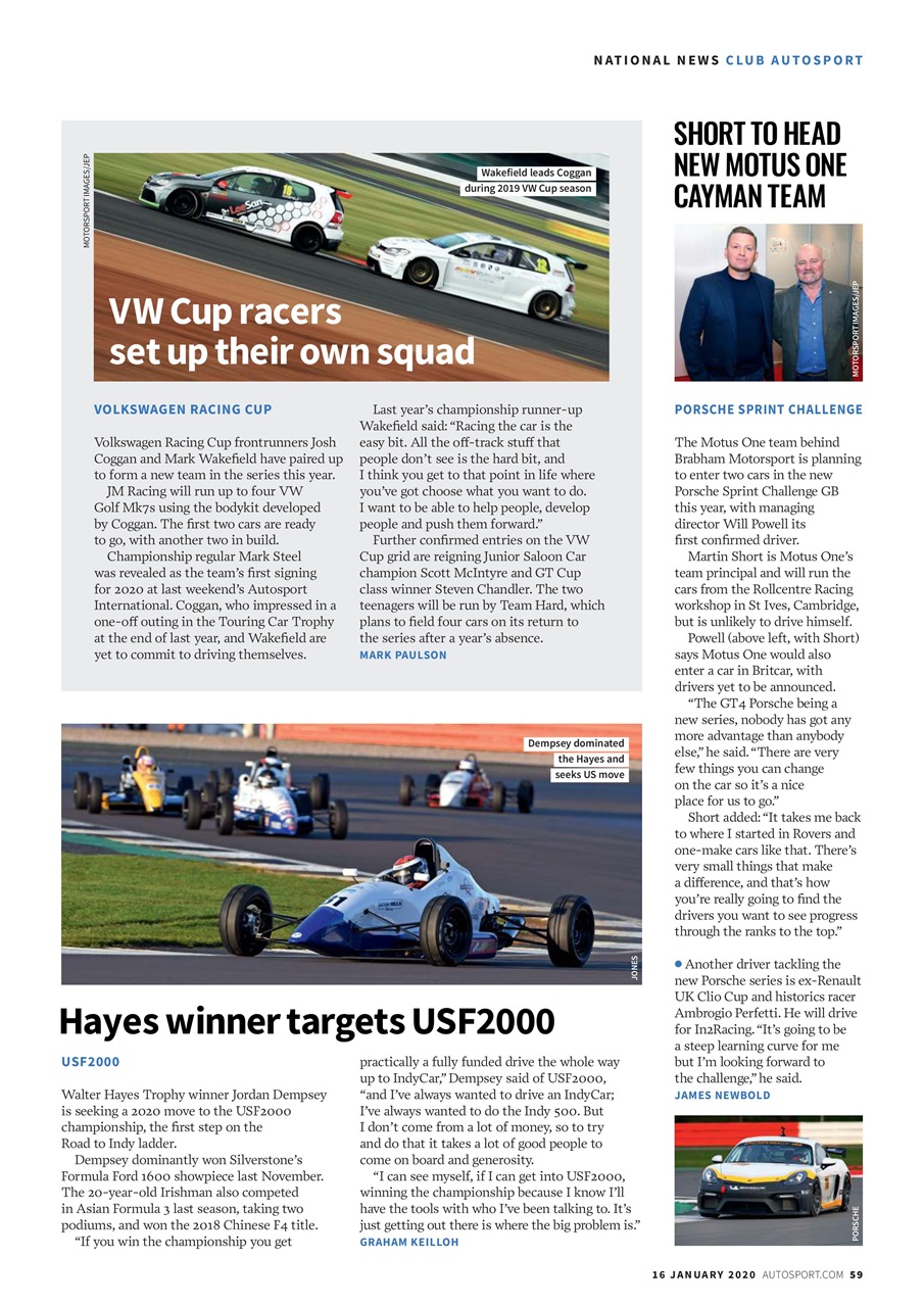 Autosport Preview Pages
