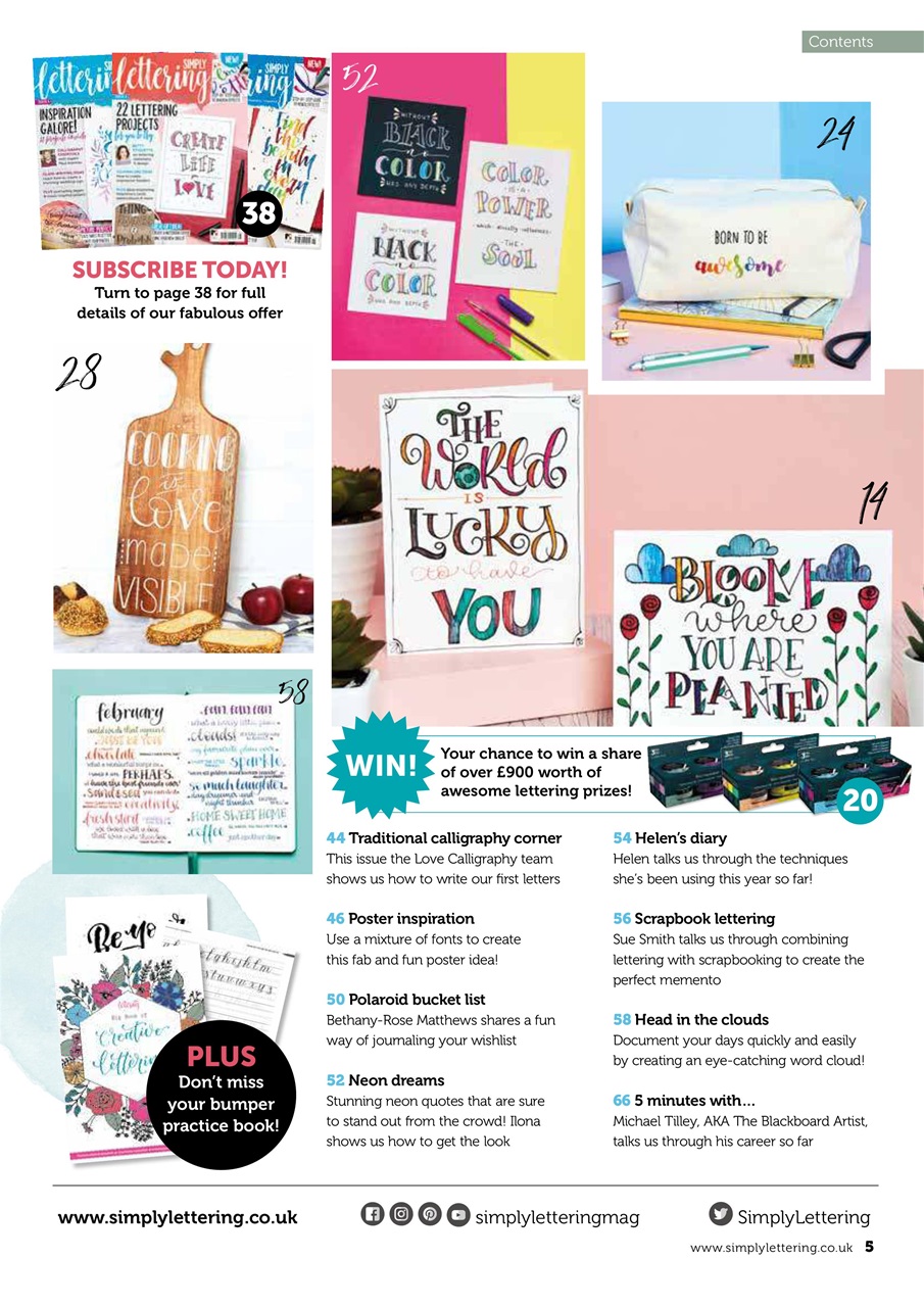 Simply Lettering Preview Pages