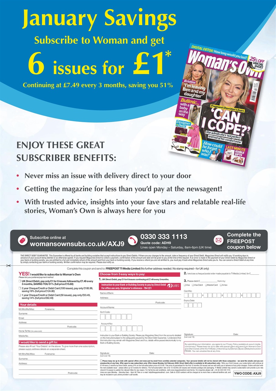 Woman's Own Preview Pages