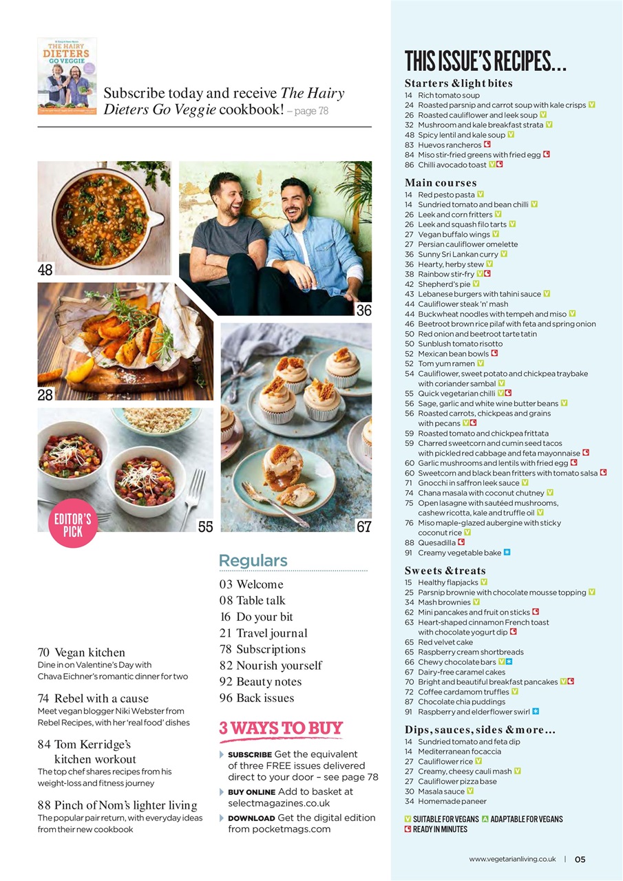 Vegetarian Living Preview Pages