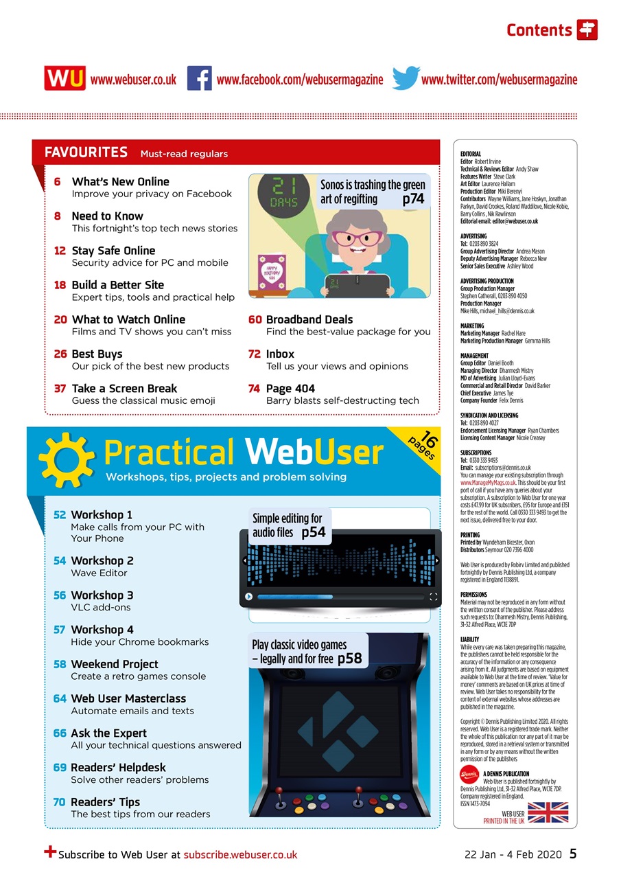 Webuser Preview Pages