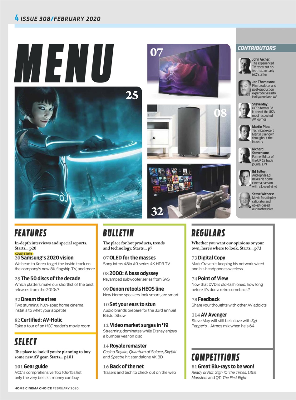 Home Cinema Choice Preview Pages