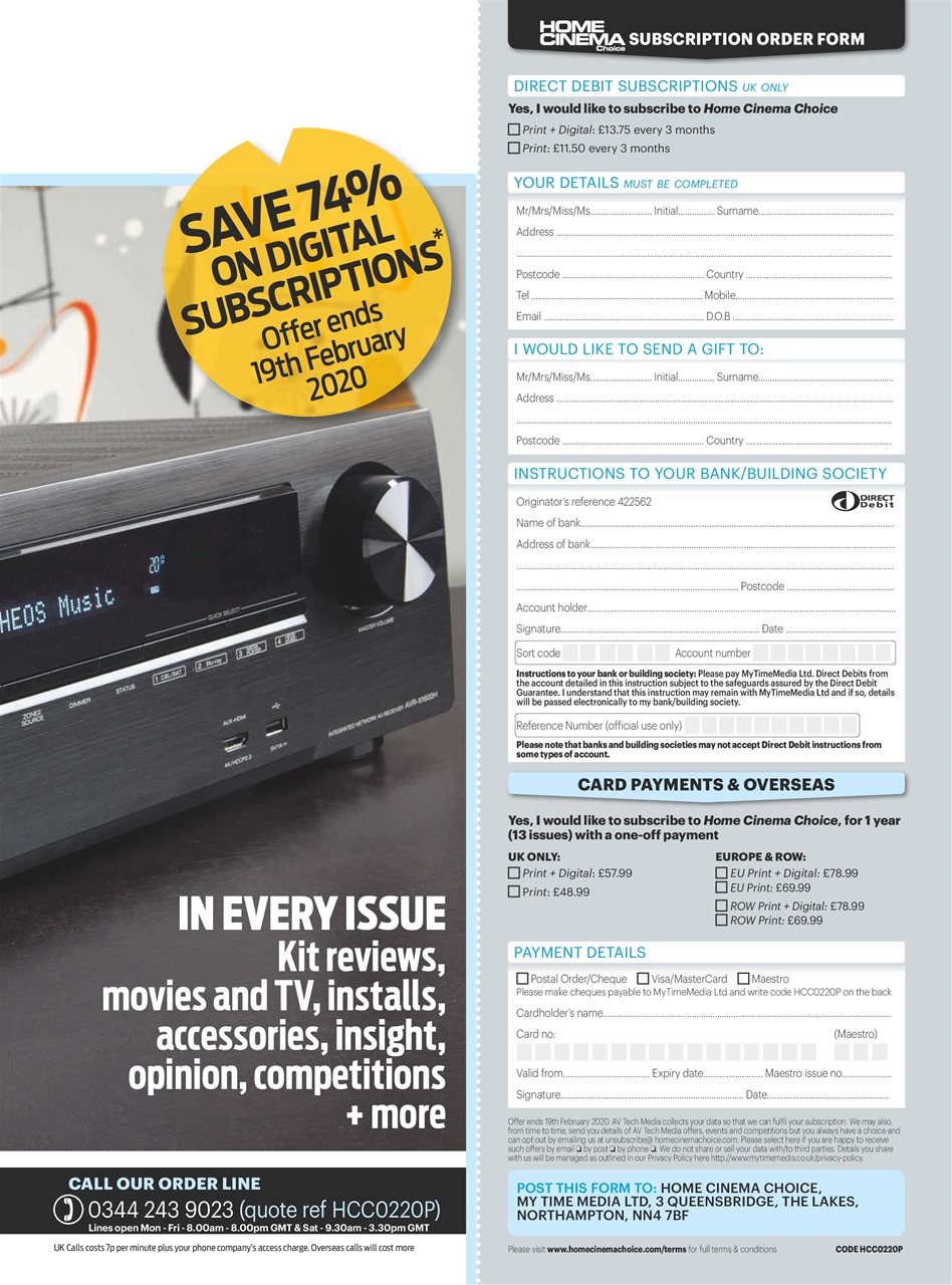 Home Cinema Choice Preview Pages