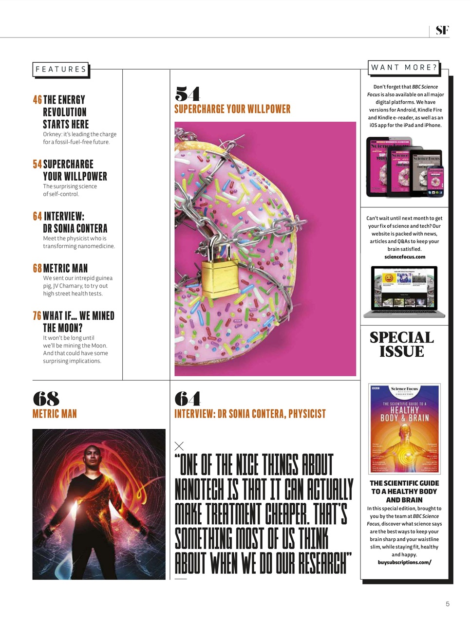 BBC Science Focus Magazine Preview Pages