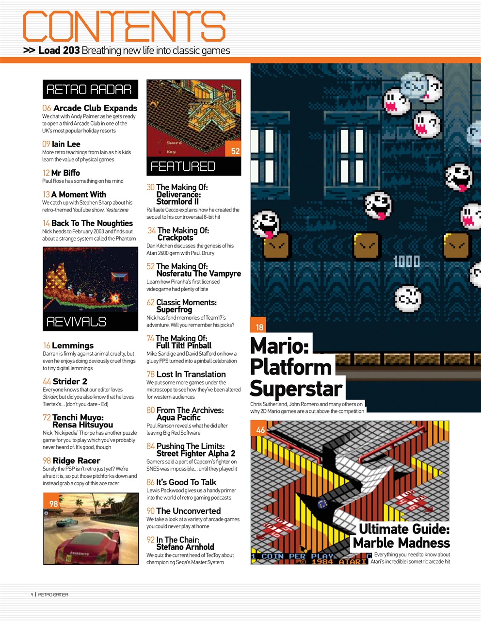 Retro Gamer Preview Pages