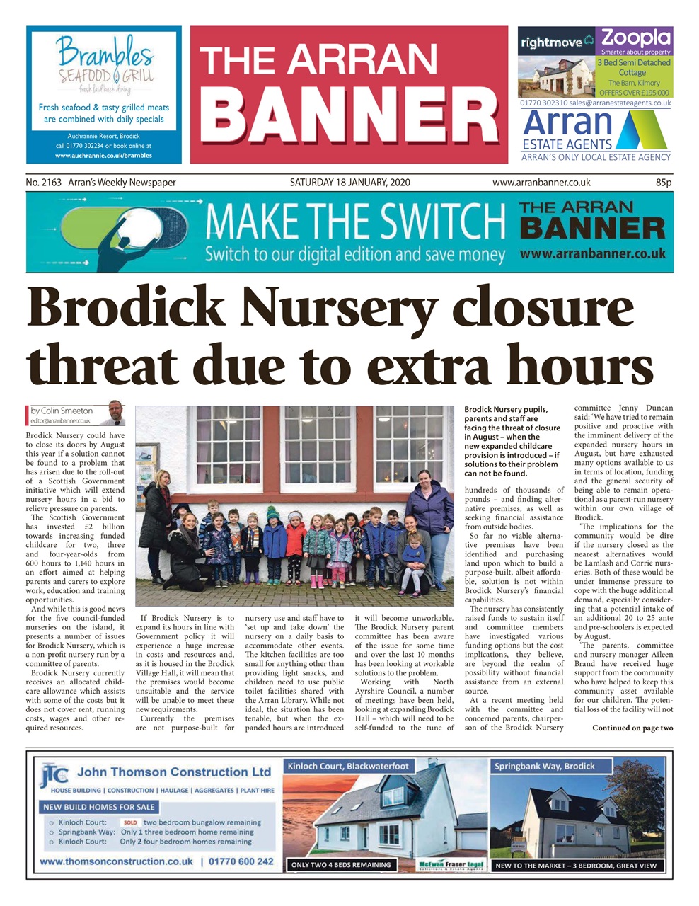 Arran Banner Preview Pages