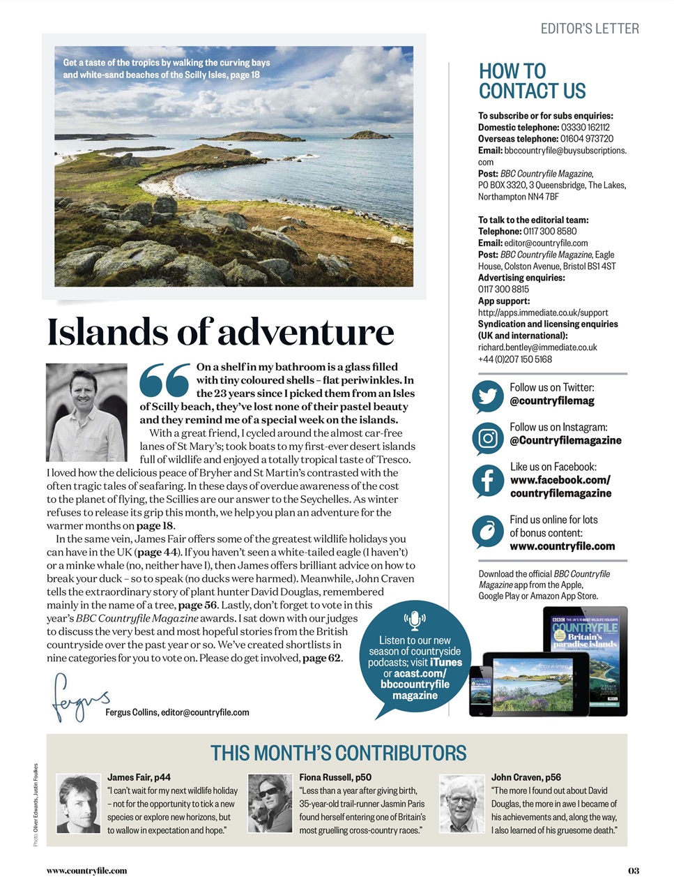 BBC Countryfile Magazine Preview Pages