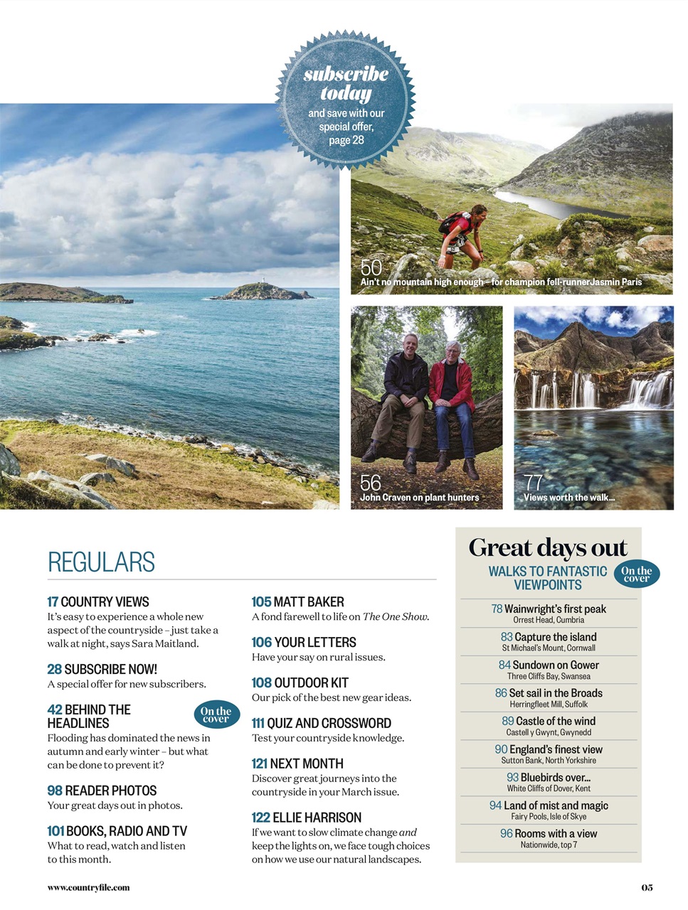 BBC Countryfile Magazine Preview Pages