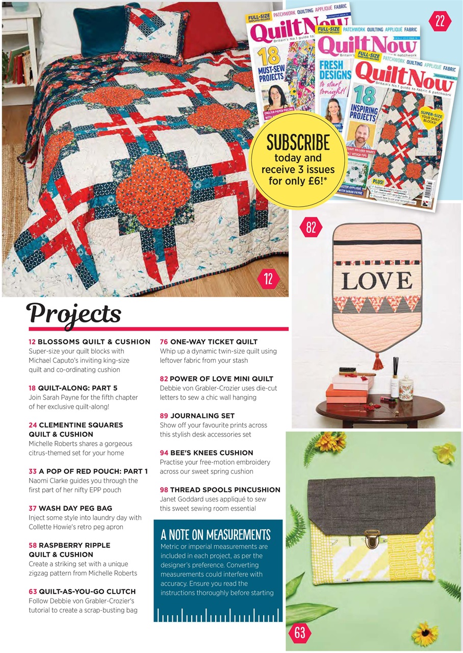 Quilt Now Preview Pages