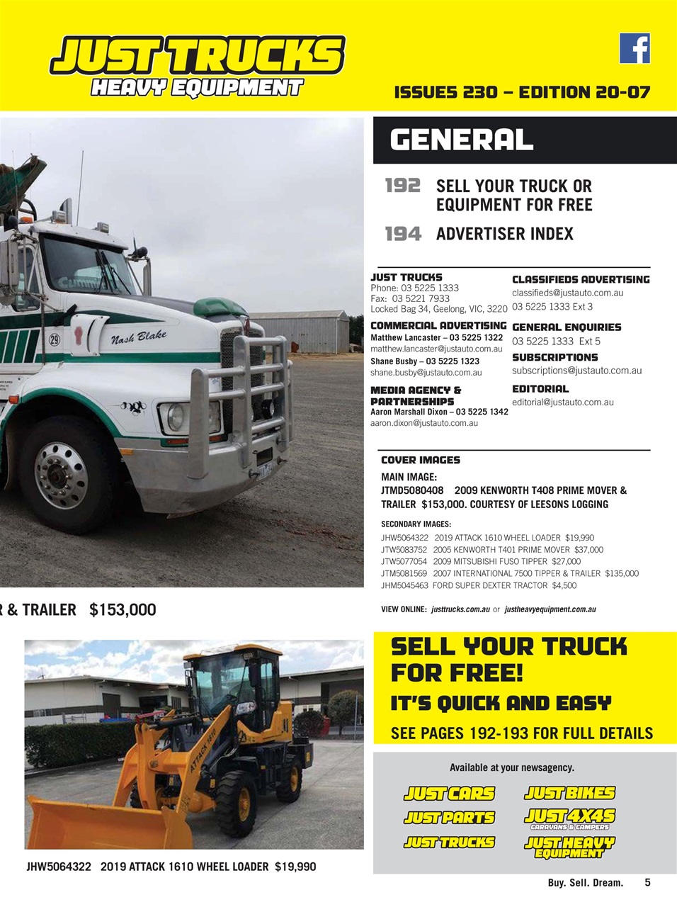 JUST TRUCKS Preview Pages