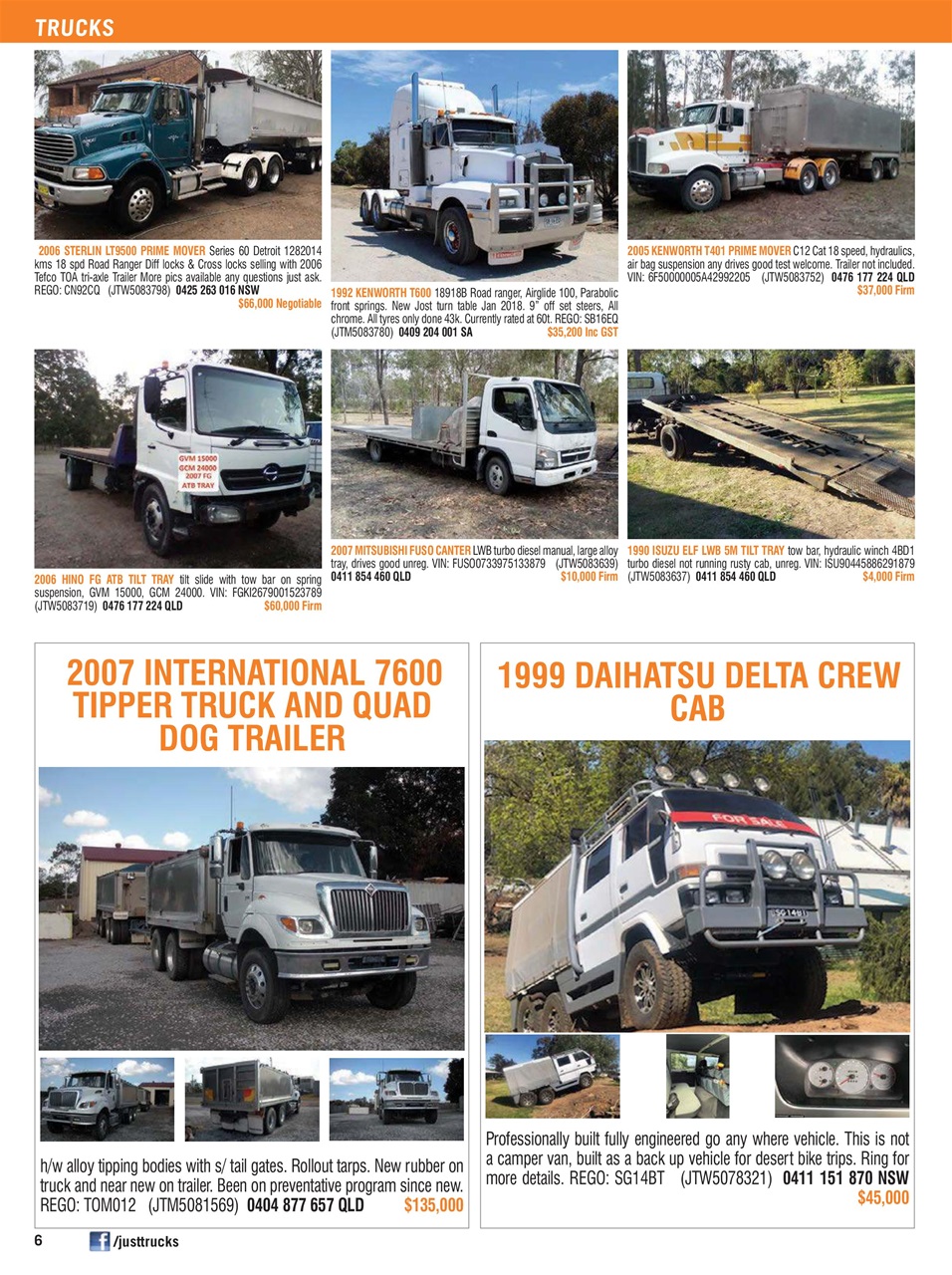 JUST TRUCKS Preview Pages