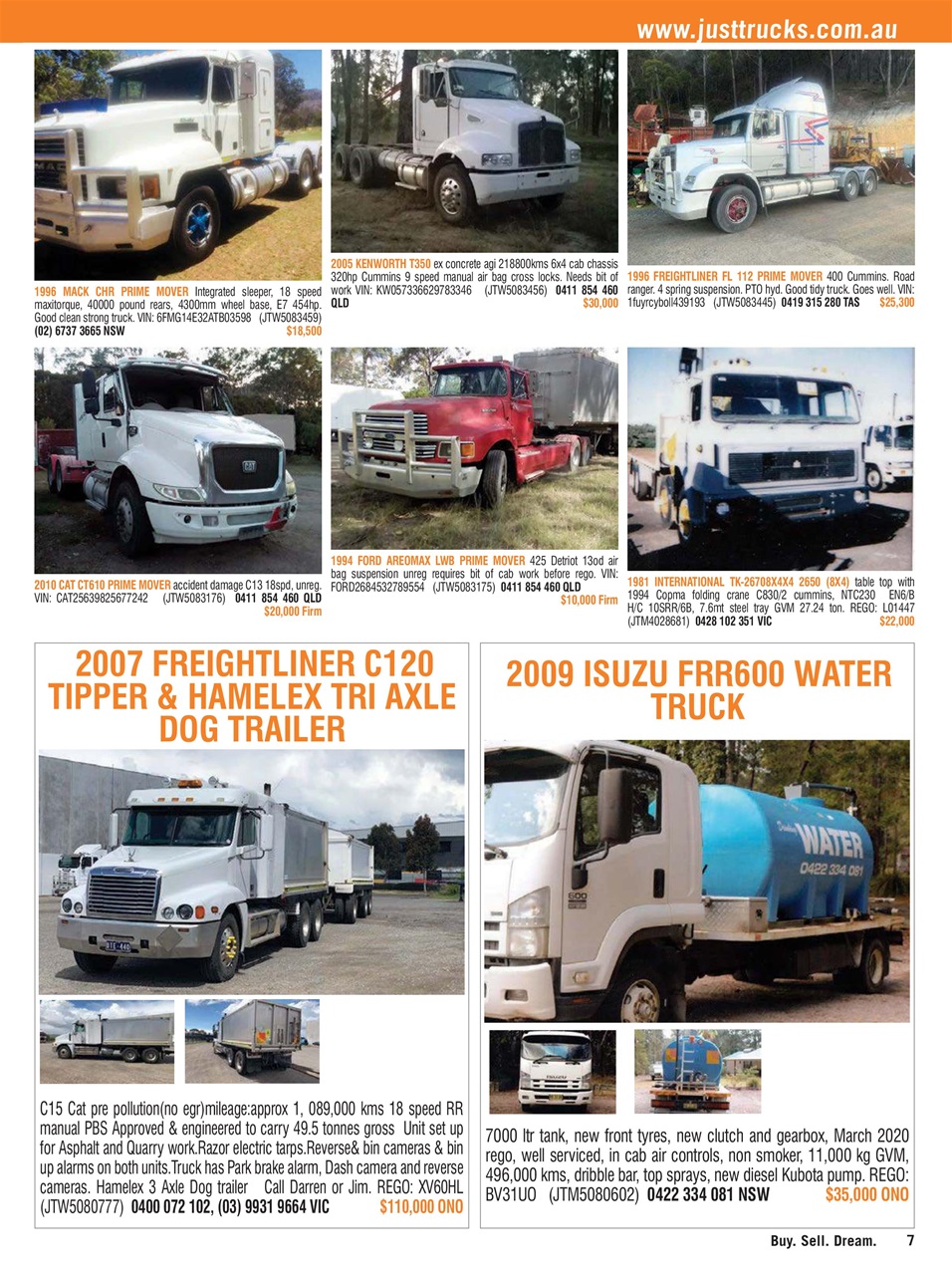 JUST TRUCKS Preview Pages