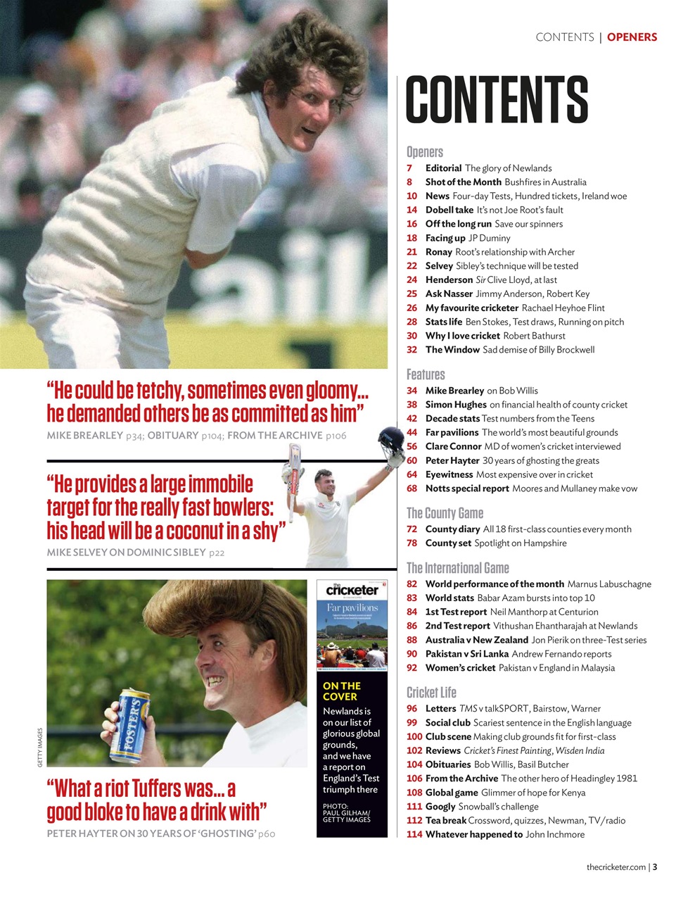 The Cricketer Magazine Preview Pages