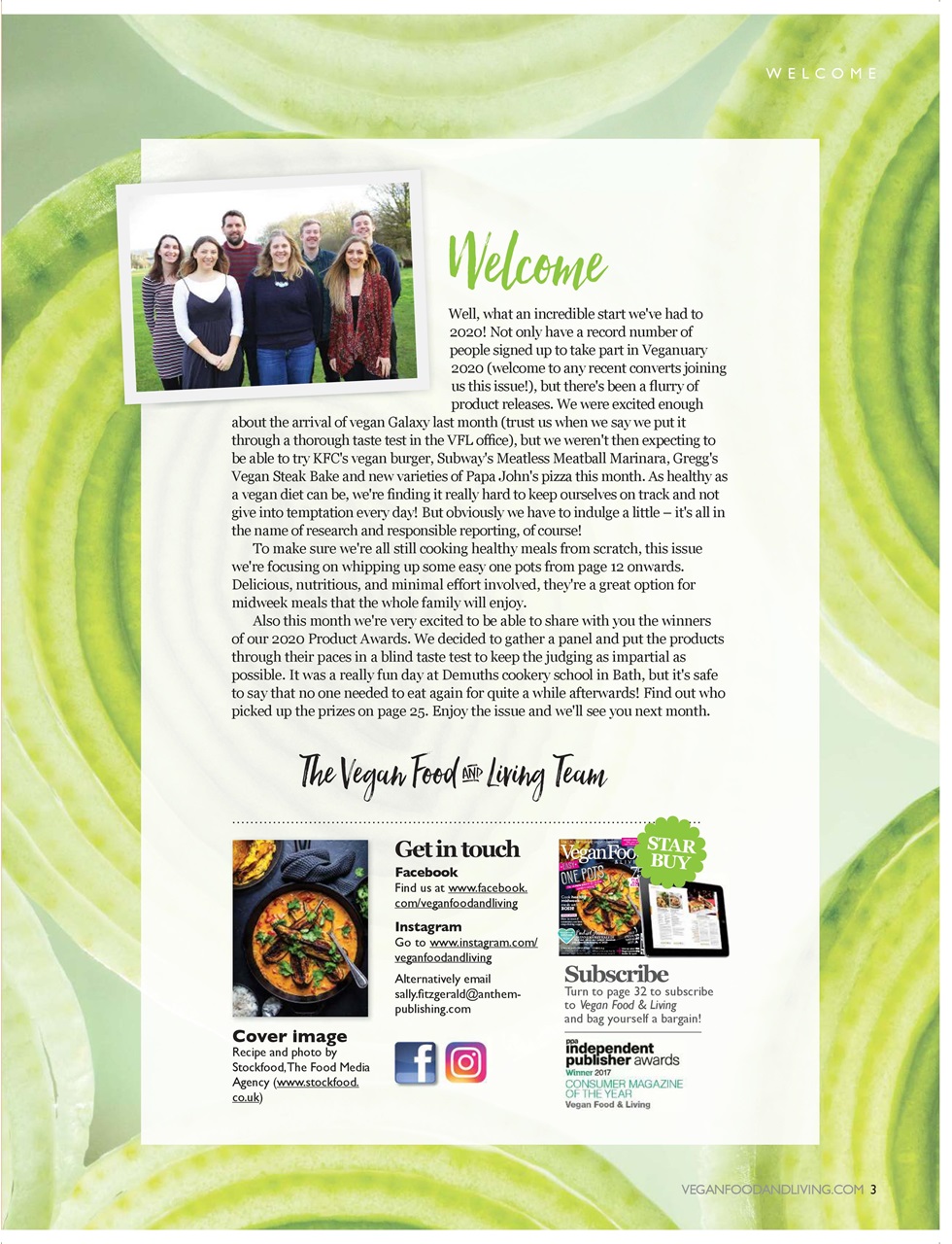Vegan Food & Living Magazine Preview Pages
