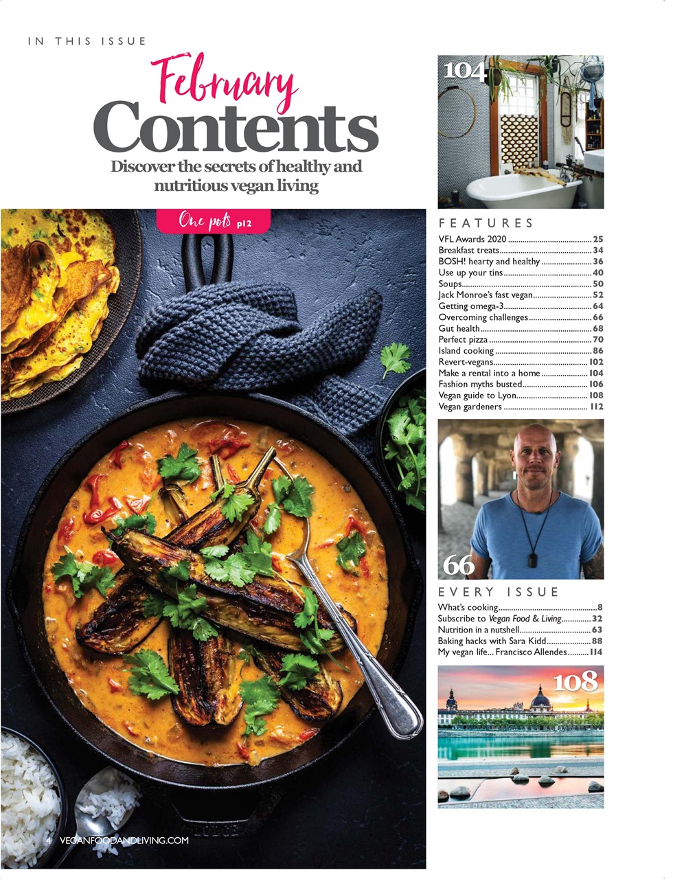 Vegan Food & Living Magazine Preview Pages
