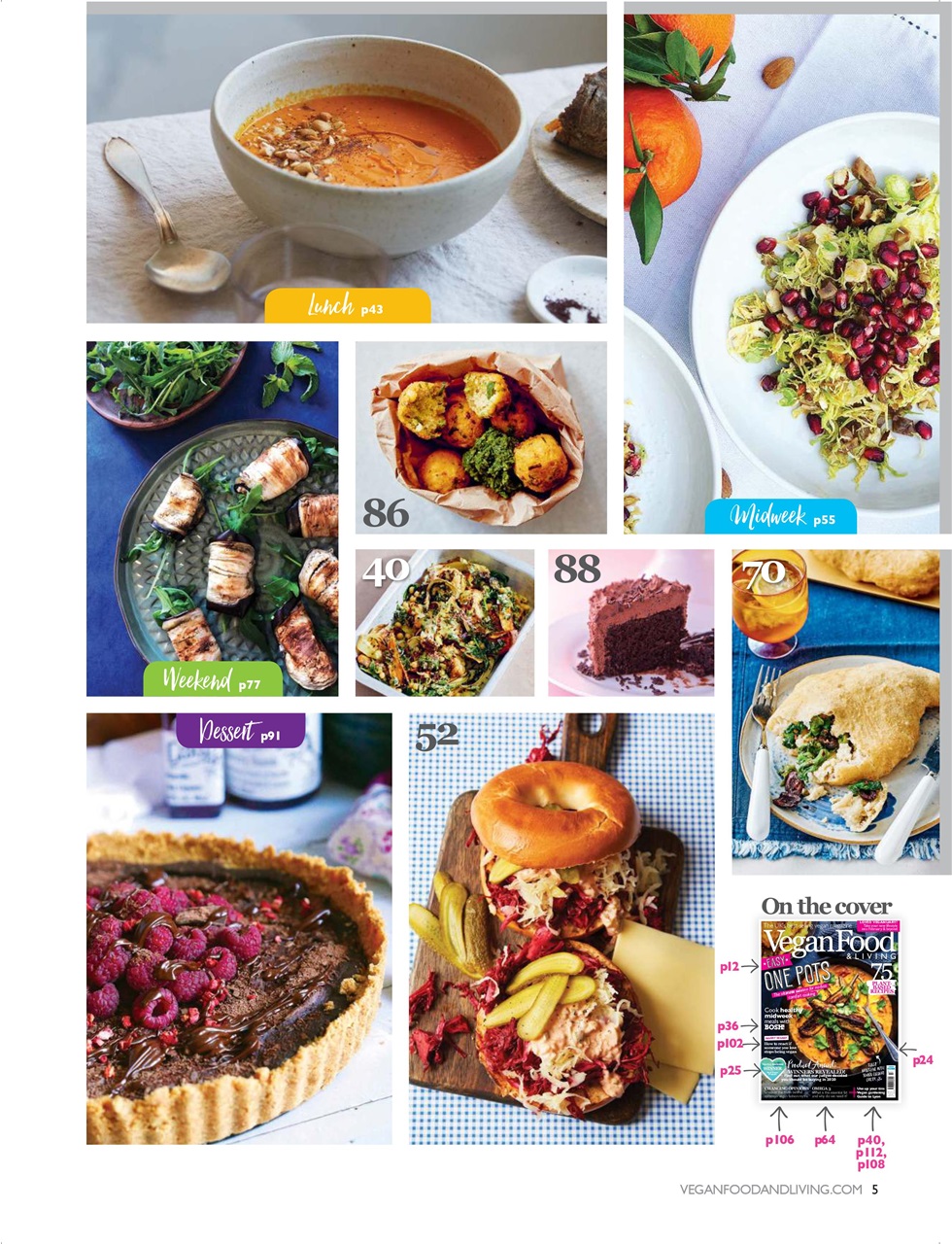 Vegan Food & Living Magazine Preview Pages