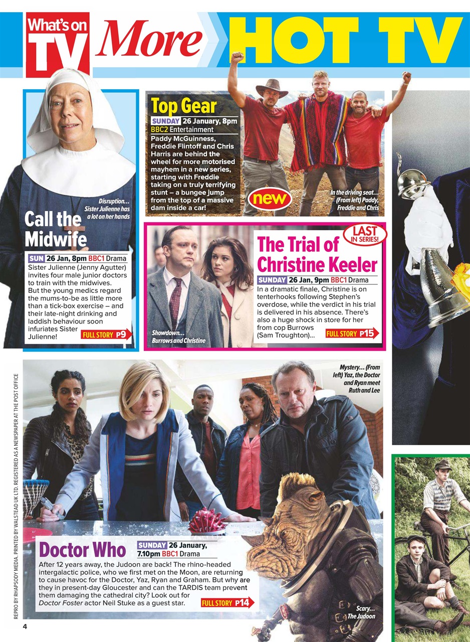 What's on TV Preview Pages